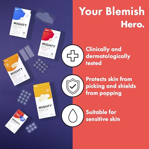 Thumbnail 7 de Mighty Patch Original Spot Patches by HERO COSMETICS (36 patches) – Overnight Hydrocolloid Acne Treatment