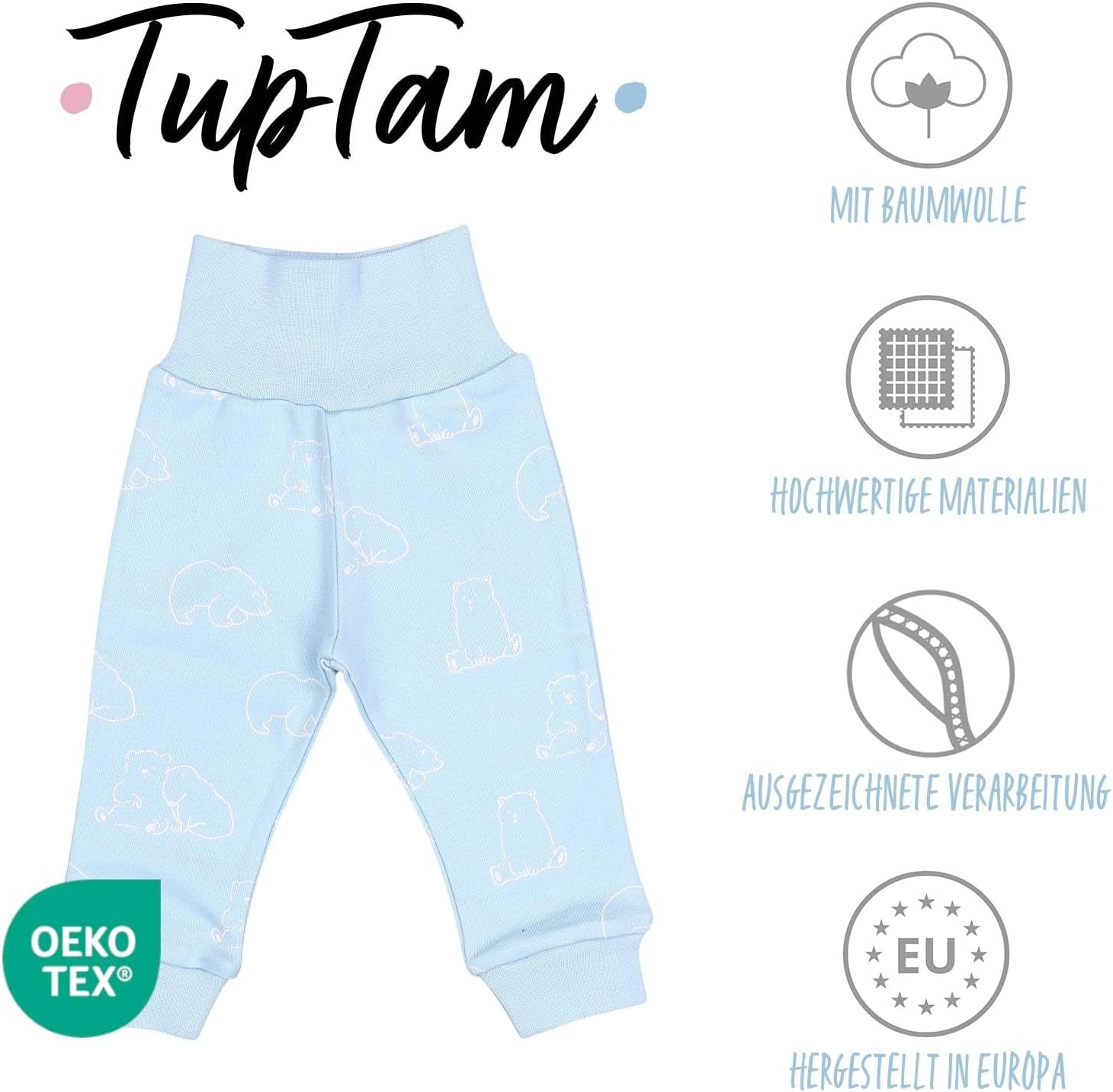 Thumbnail 1 de TupTam Pumphose Baby 5er Pack Unisex – Bequeme Baumwollhose für Neugeborene und Kleinkinder