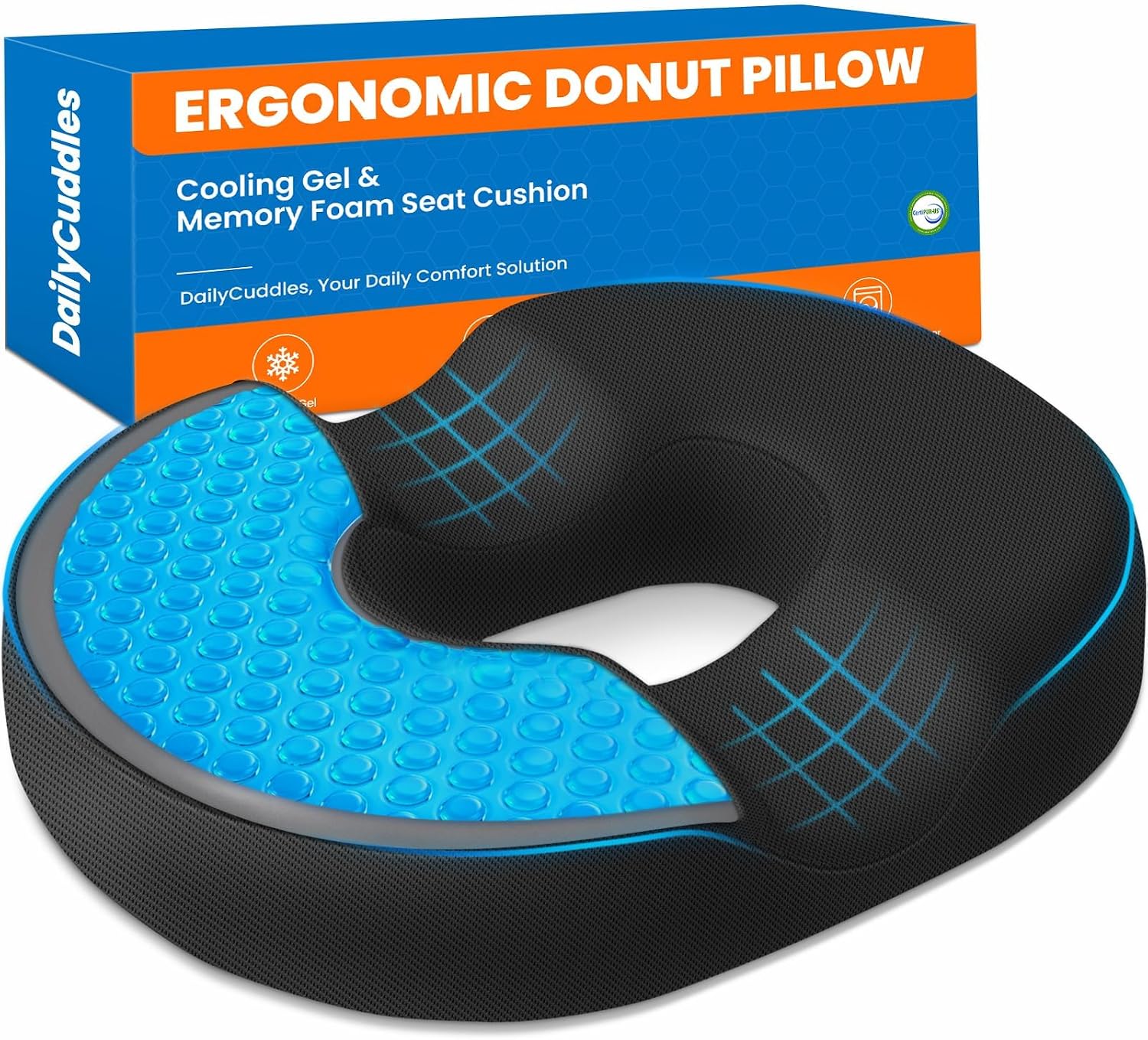 Detalle de DailyCuddles Donut Seat Cushion, Large