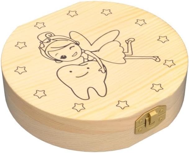 Detalle 2 de LumeeStar® Zahndose Milchzähne mit Namen – Erinnerungsbox für Milchzähne, Display-Funktion, Geburtsgeschenk