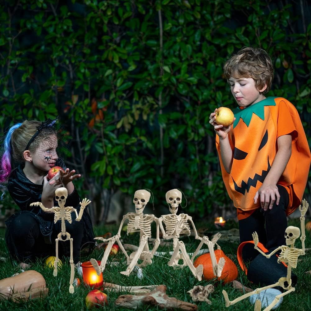 Thumbnail 6 de CAMIRUS LR-WM-WSJGJ 16-Inch Poseable Skeleton Halloween Decorations, 6-Pack