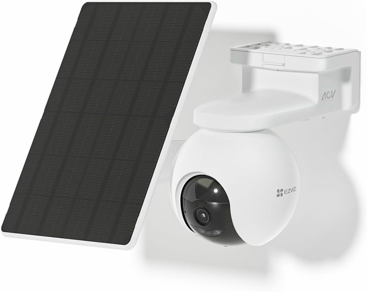 Detalle de EZVIZ CB8 Pro 4K Kit-buitencamera met batterij en automatische tracking