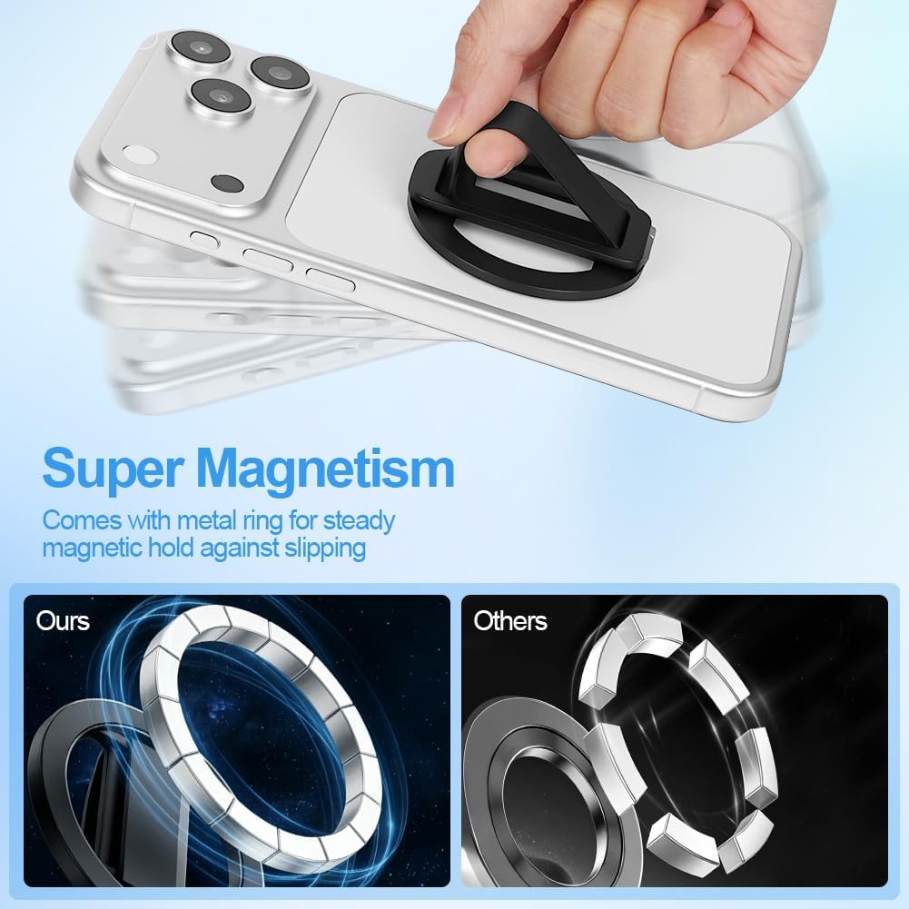 Thumbnail 4 de OFFCUP 6365712 Magnetic Ring Holder for MagSafe, Slim Black Grip and Stand