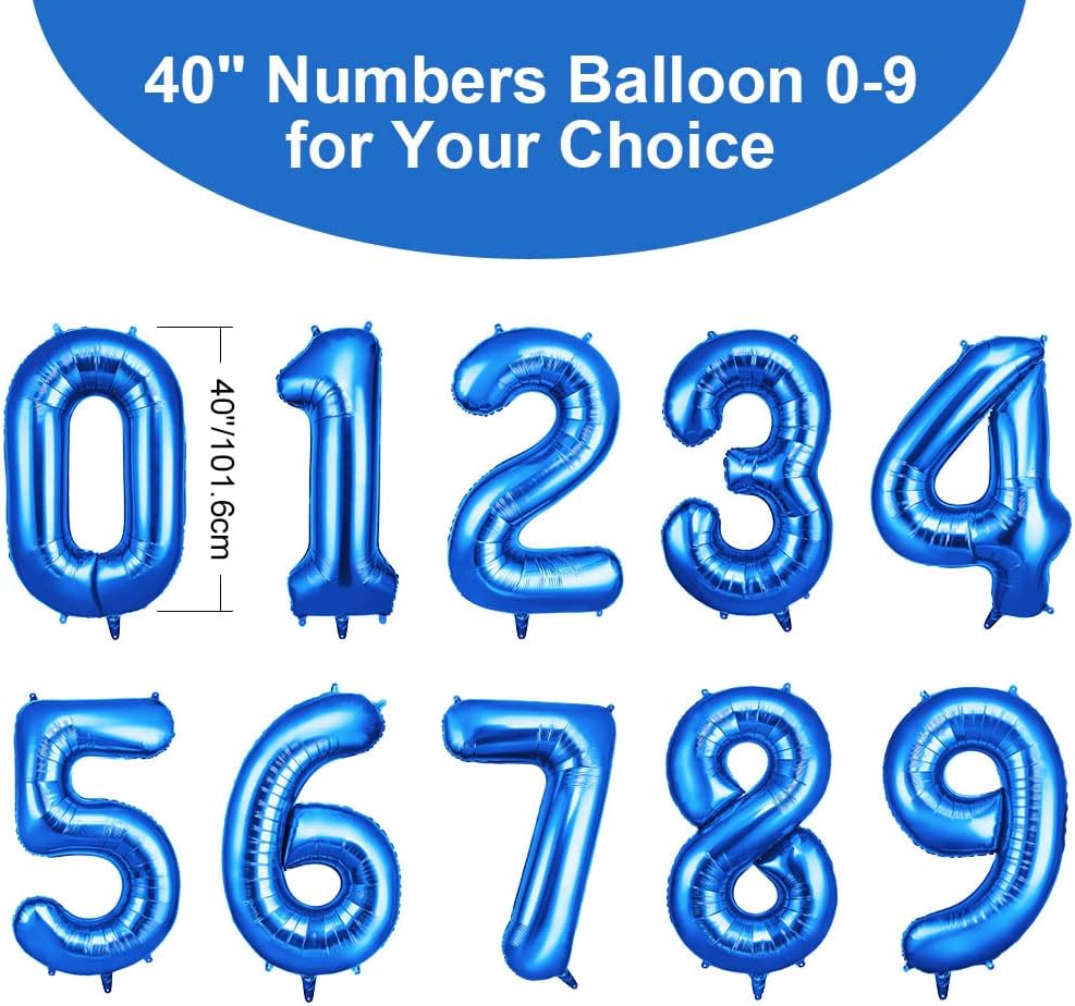 Thumbnail 1 de OFFCUP Geburtstag Zahlen Folienballon 40" 📦🎈