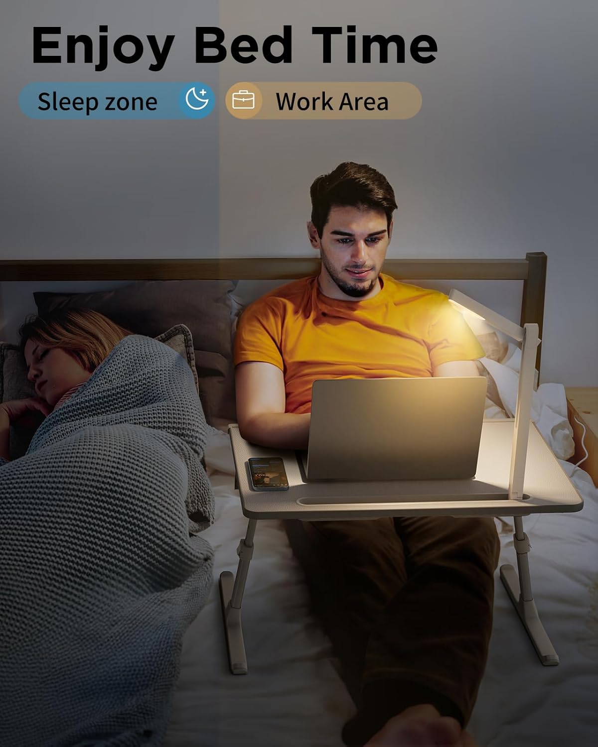 Thumbnail 4 de SAIJI Bed Table Lapdesk 23.6×17.7"