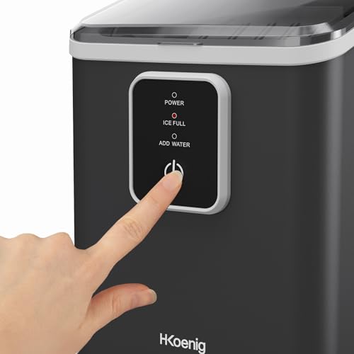 Thumbnail 6 de H.Koenig Máquina de hielo KUB12: 12 kg al día, cubitos en 6 minutos y depósito de 1 L