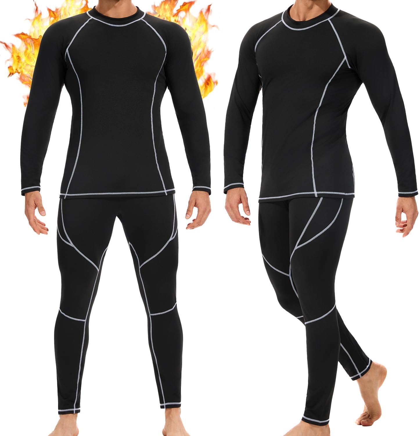 Detalle de StylSense Thermounterwäsche Herren Set Thermo Ski Unterwäsche