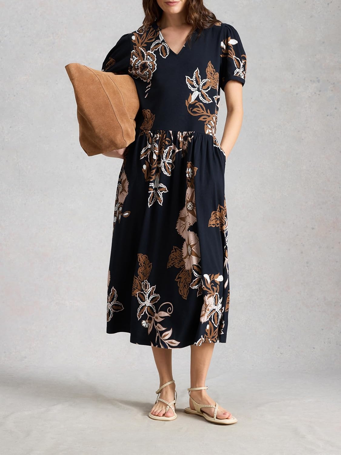 Thumbnail 1 de White Stuff Leah Dress Femme (Lot de 1) – Robe coton-modal élégante et polyvalente