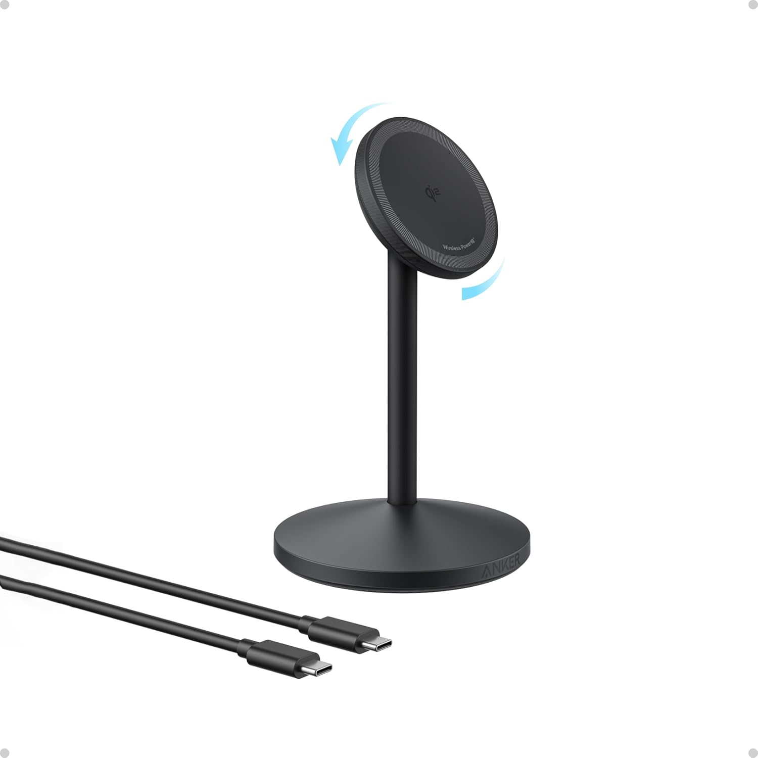 Detalle de Anker MagGo 15W MagSafe Wireless Charger Stand