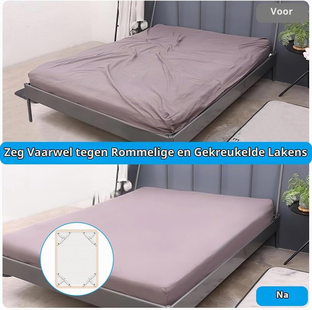 Thumbnail 5 de AUAUY M1-3532426 lakenclips, verstelbaar en elastisch met 3-weg driehoeksvorm