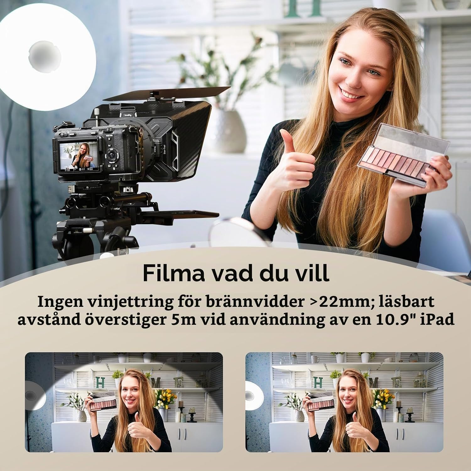 Detalle 2 de SMALLRIG teleprompter för surfplatta 3646B