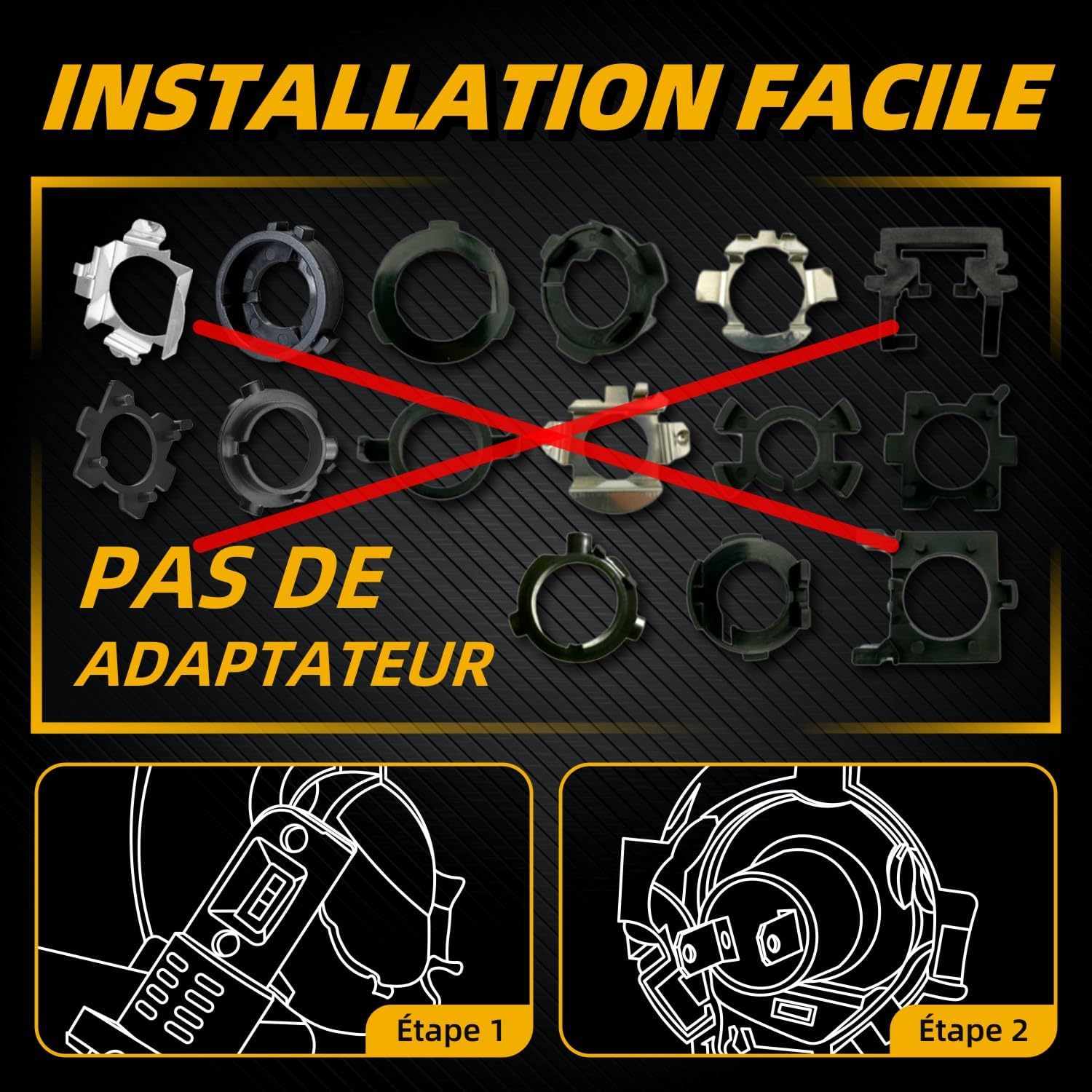 Thumbnail 6 de Sinoparcel H7 LED Ampoule de Phare 2025 – Lot de 2