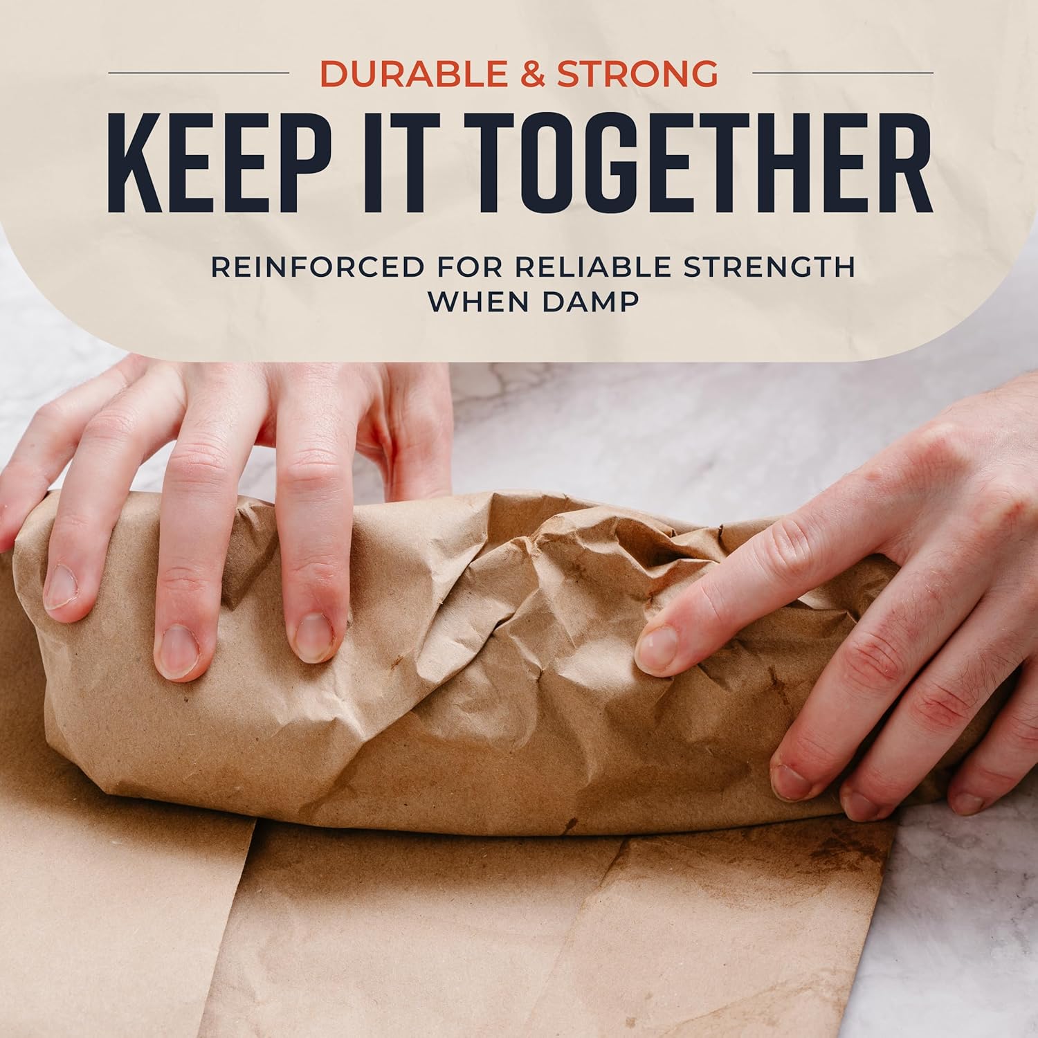 Thumbnail 4 de Brown Kraft Butcher Paper Roll (18 Inch x 100 Feet) — Unbleached, Uncoated, Unwaxed Food-Grade Paper for BBQ & Smoking