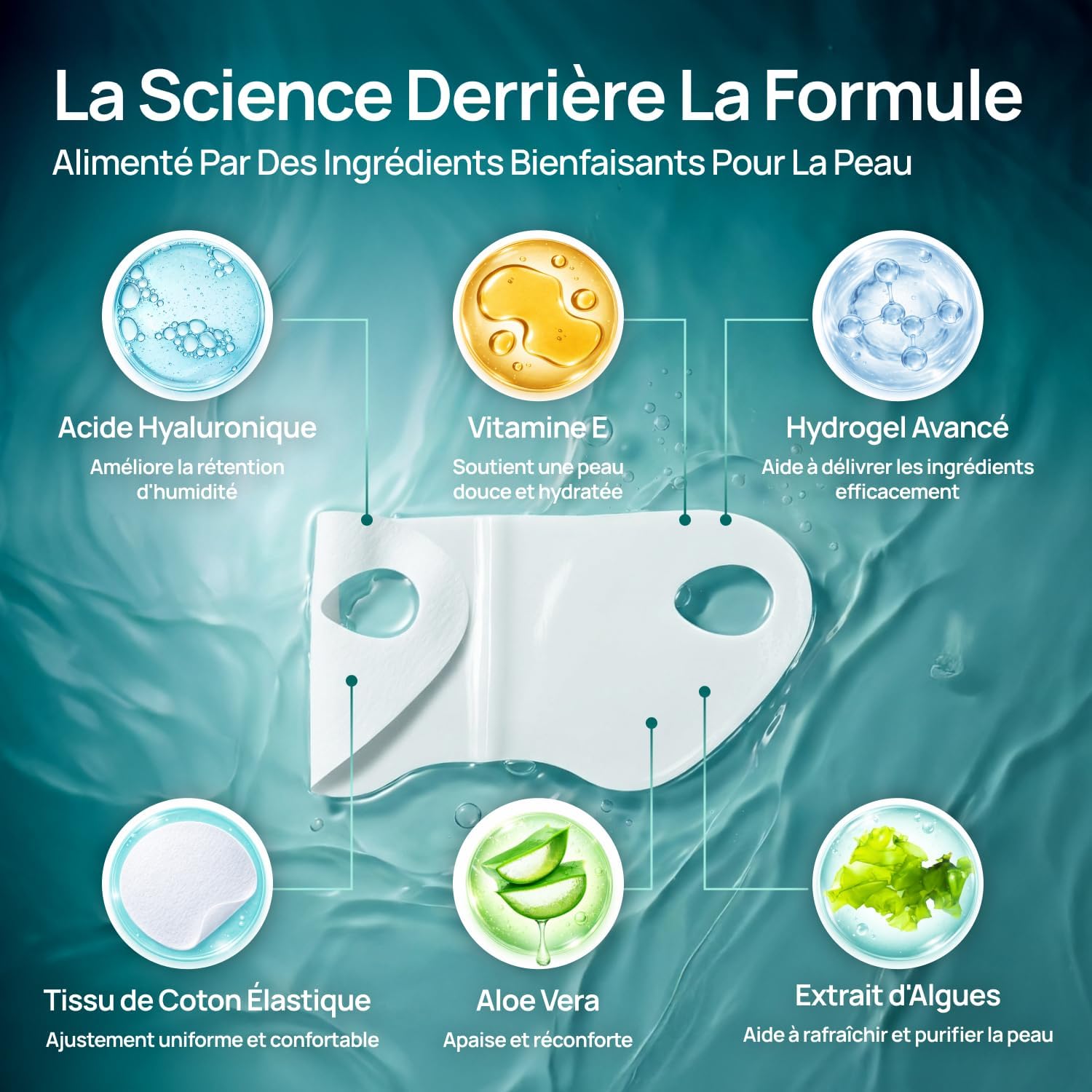 Thumbnail 3 de PLANTIFIQUE Double Menton Masque Visage V-Line – Gaine 5 Ceintures Hydratant et Raffermissant