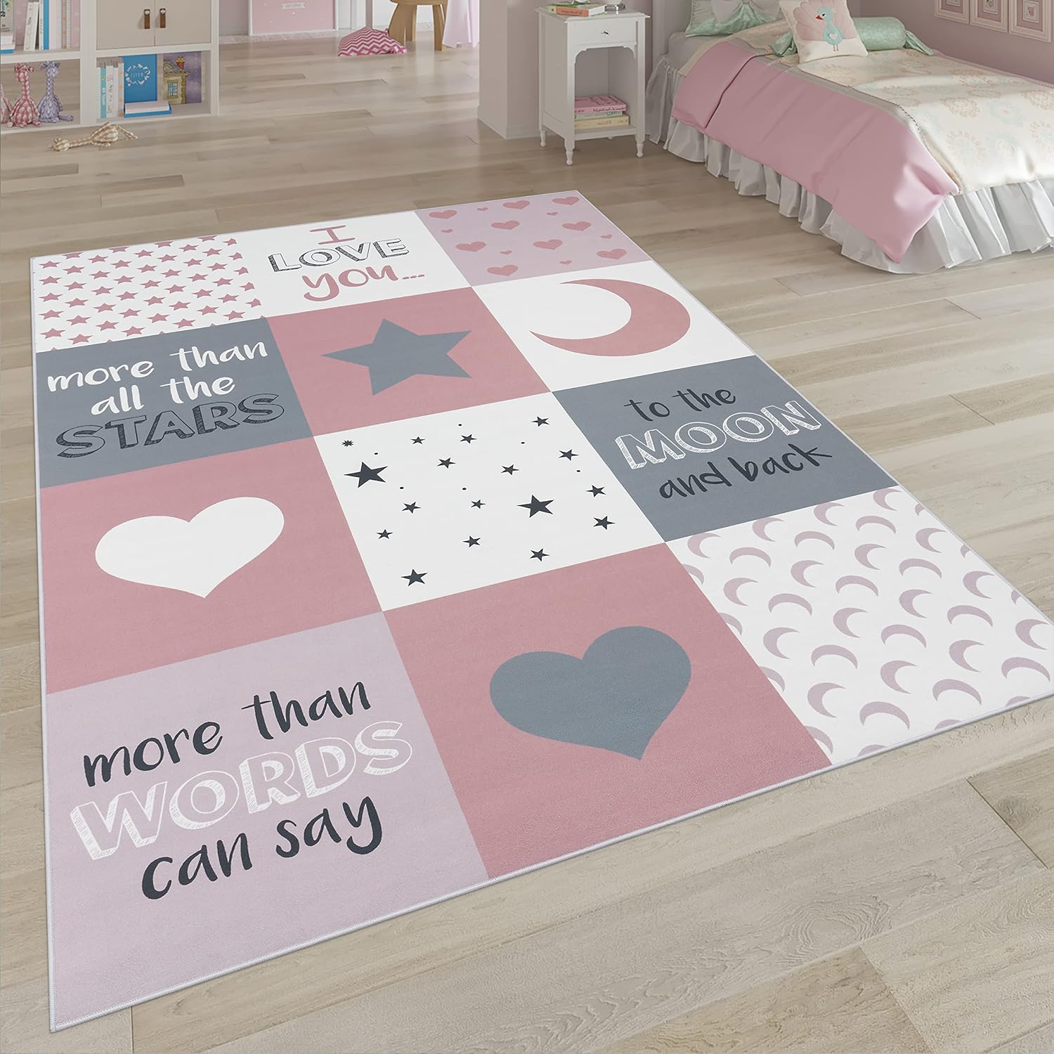 Thumbnail 6 de Paco Home Kinderteppich 80x150 cm Türkis