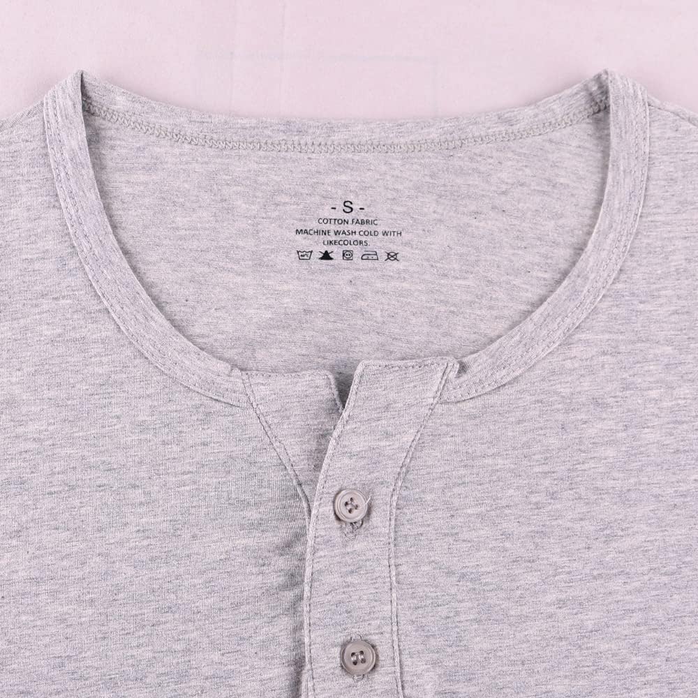 Detalle 2 de Muscle Alive Henley T-Shirt 35,4–39,4