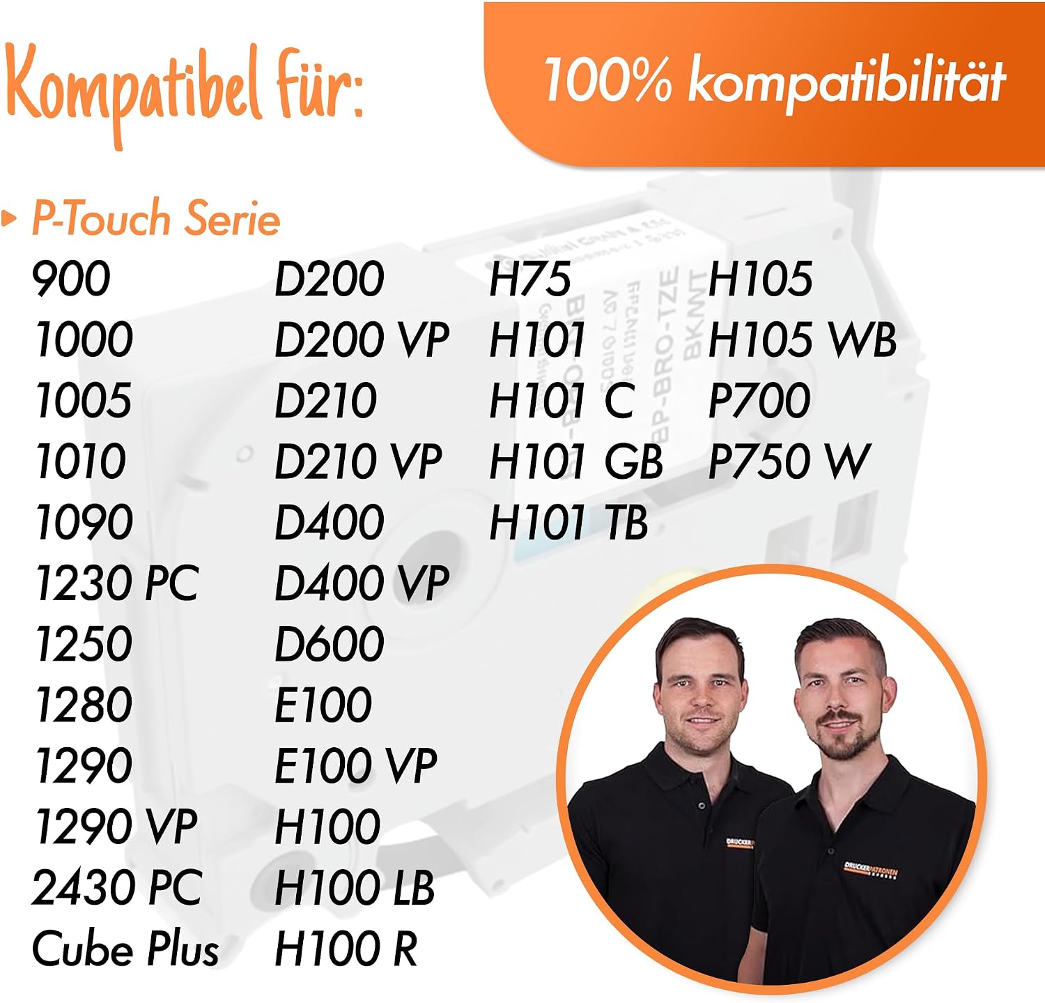 Detalle 2 de Bubprint TZE231 labeltape, 12 mm, zwart op wit en gelamineerd