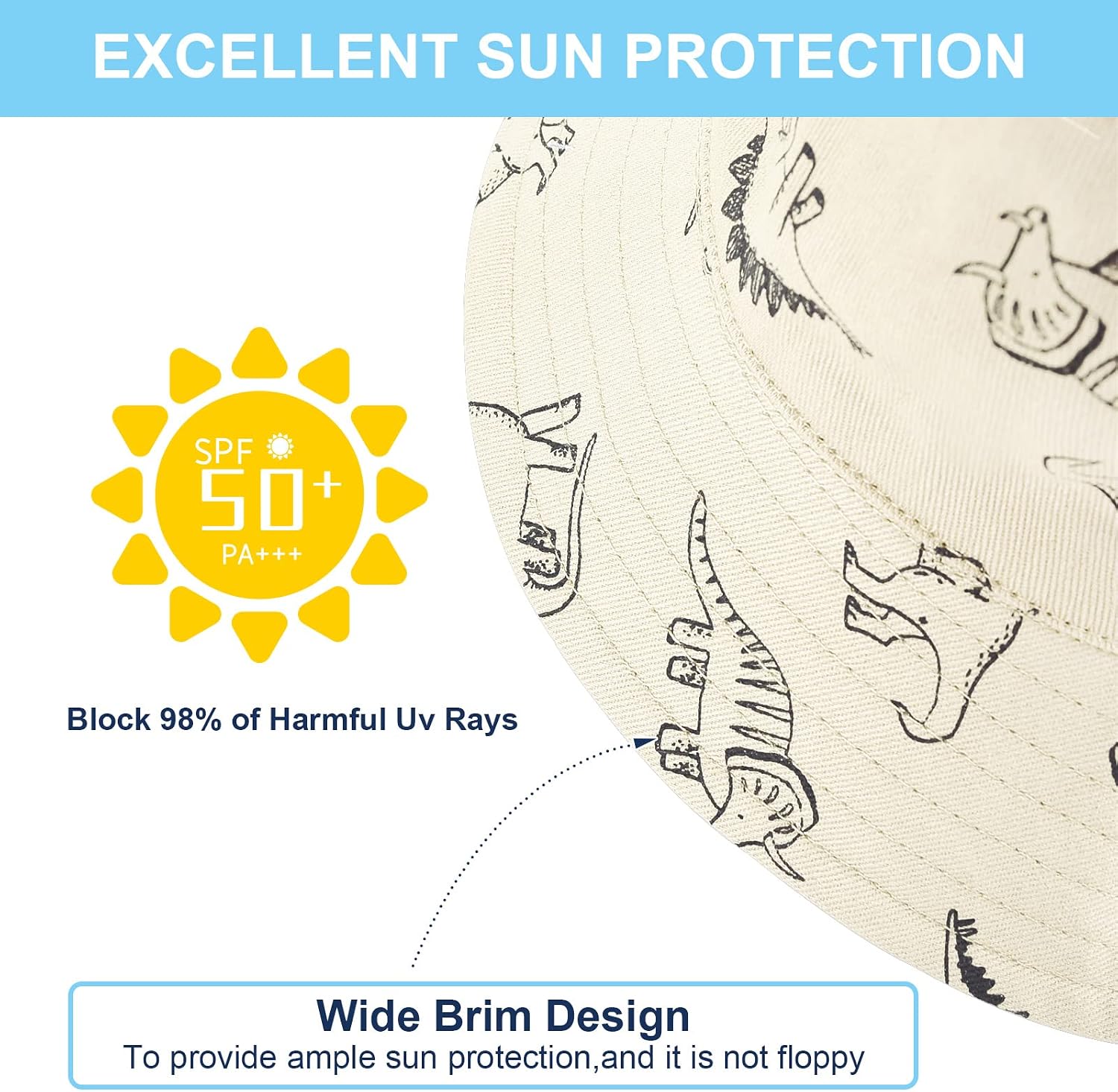 Thumbnail 4 de TOMEEK Baby Sun Hat Toddler Sun Protection with UPF 50+ | Foldable Beach Cap