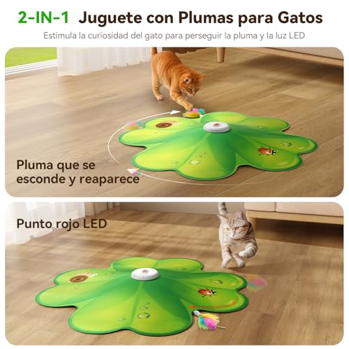 Detalle 2 de FEELNEEDY Juguete interactivo 1200mAh para gatos 🐱