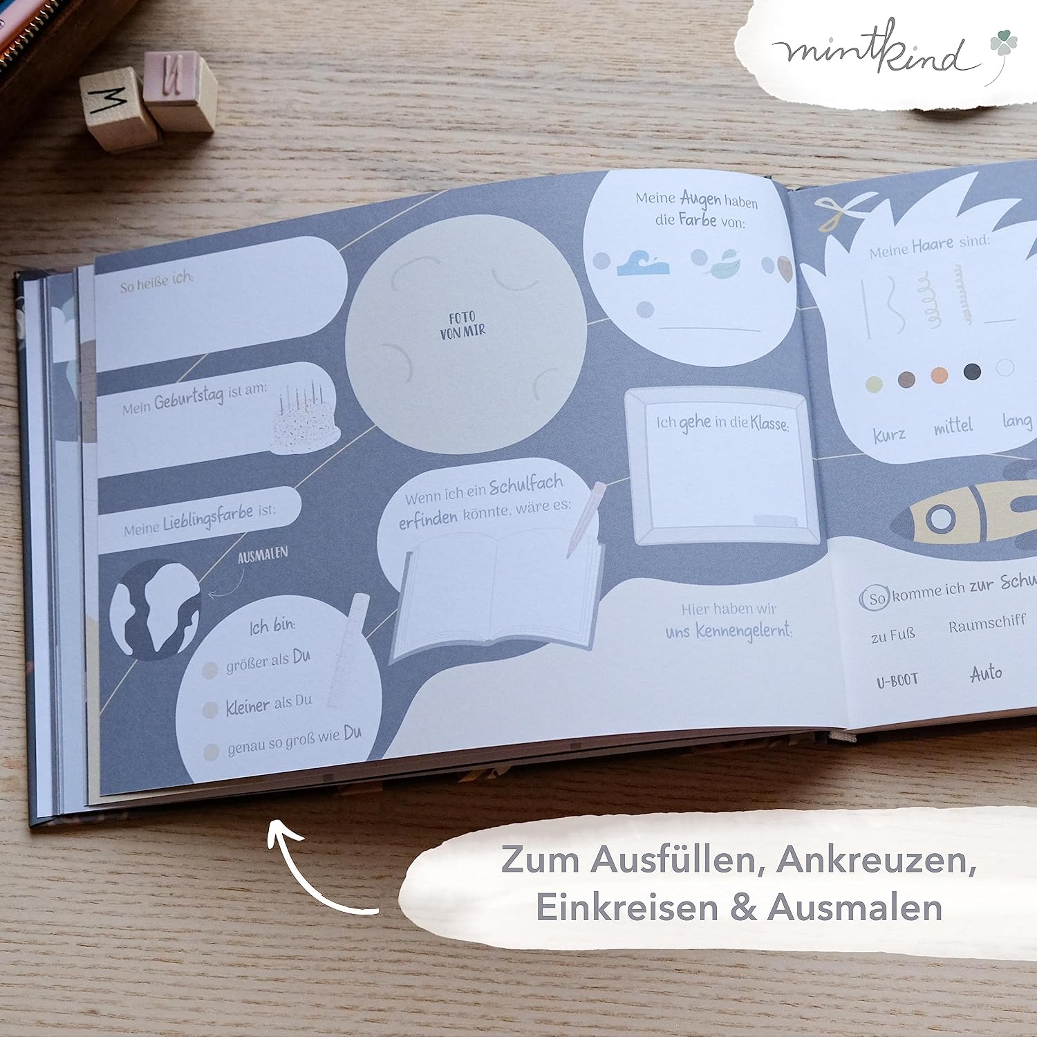 Thumbnail 5 de mintkind Meine Schulfreunde Freundebuch 21,5x15,5 cm