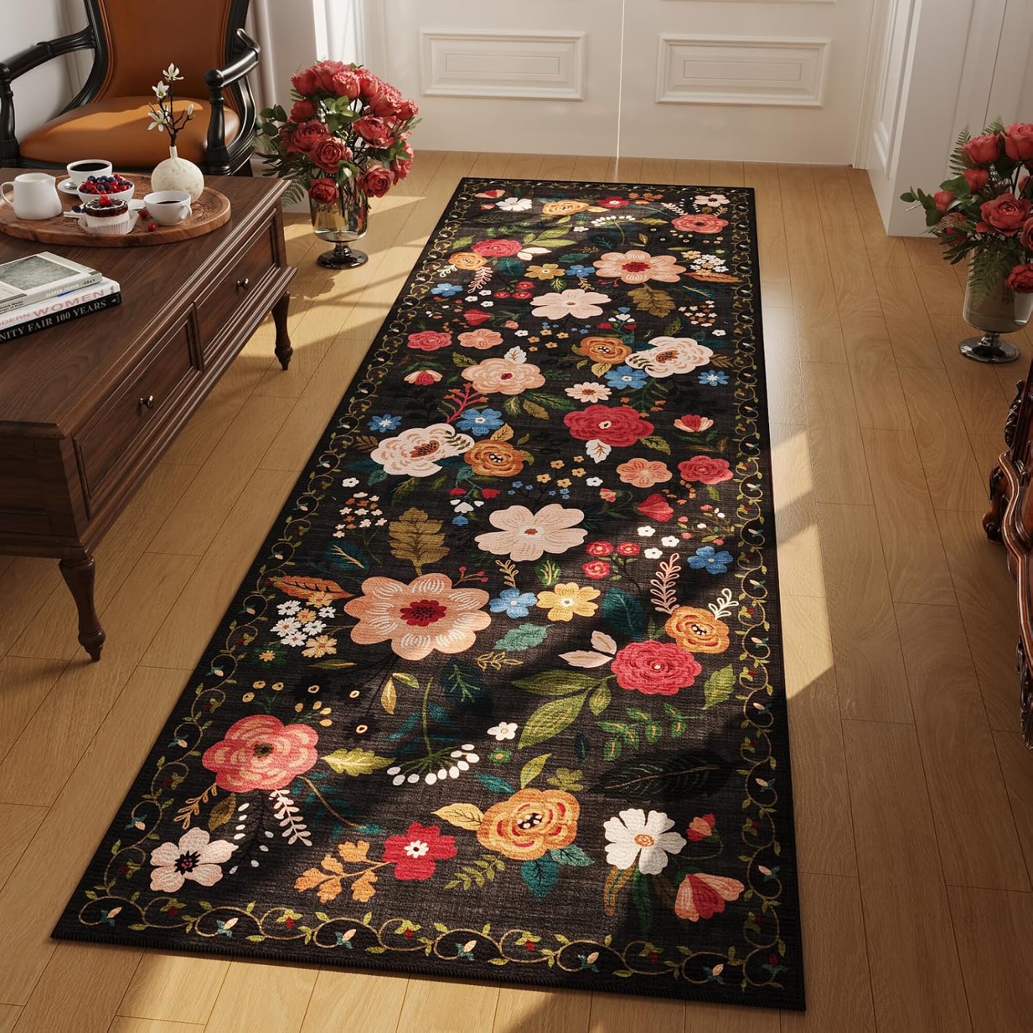 Detalle de Rugcomf Runner Rug 2.5x8 ft Non Slip