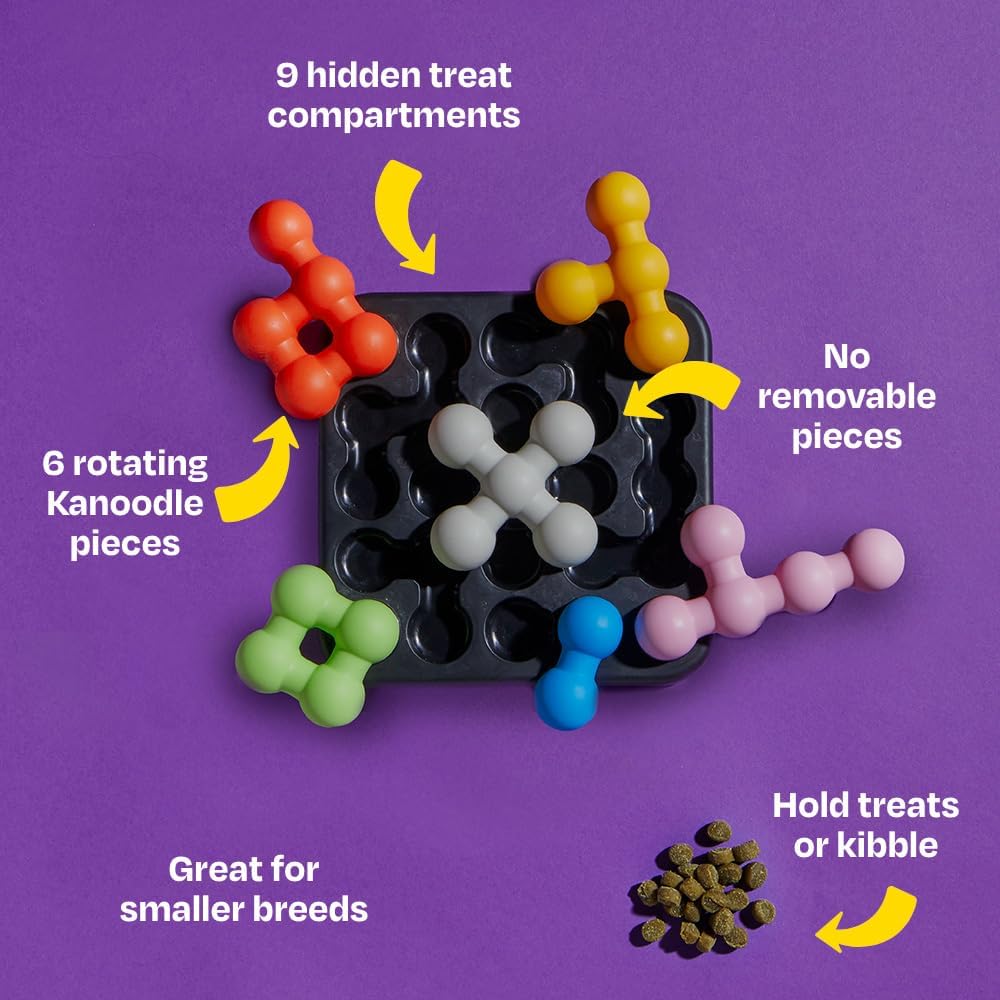 Detalle de BrightKins Kanoodle Dog Edition Small: Interactive Puzzle Toy for Small Dogs