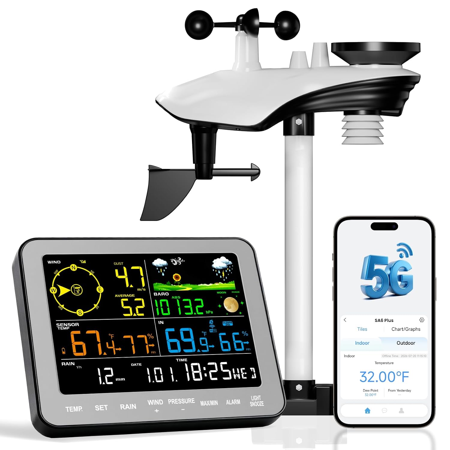 Detalle de Sainlogic Weather Station 12-in-1