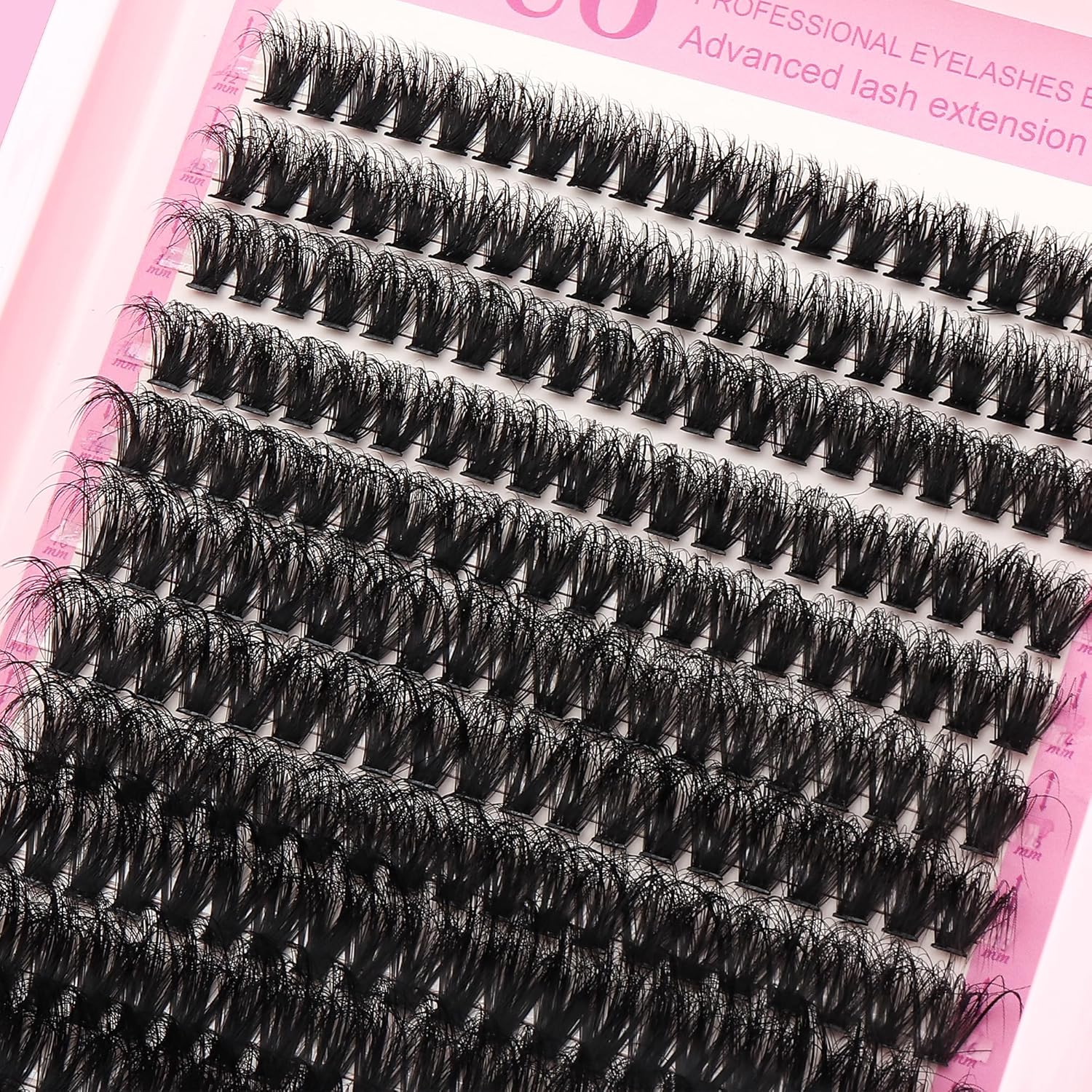 Detalle de YIDUO Lash Clusters Kit with 2X Bond&Seal (760 pcs, 3 Styles: 60D+80D+100D) for DIY Natural Lash Extensions