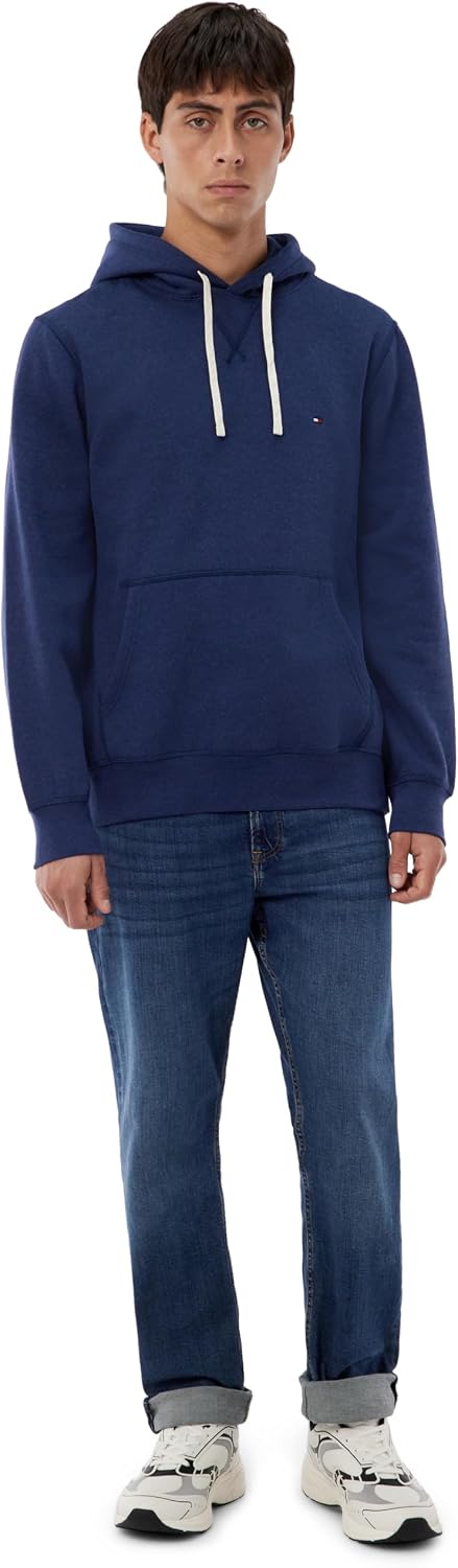 Detalle de Tommy Hilfiger Sweat à Capuche Homme Seasonal Fleece avec Poche Kangourou