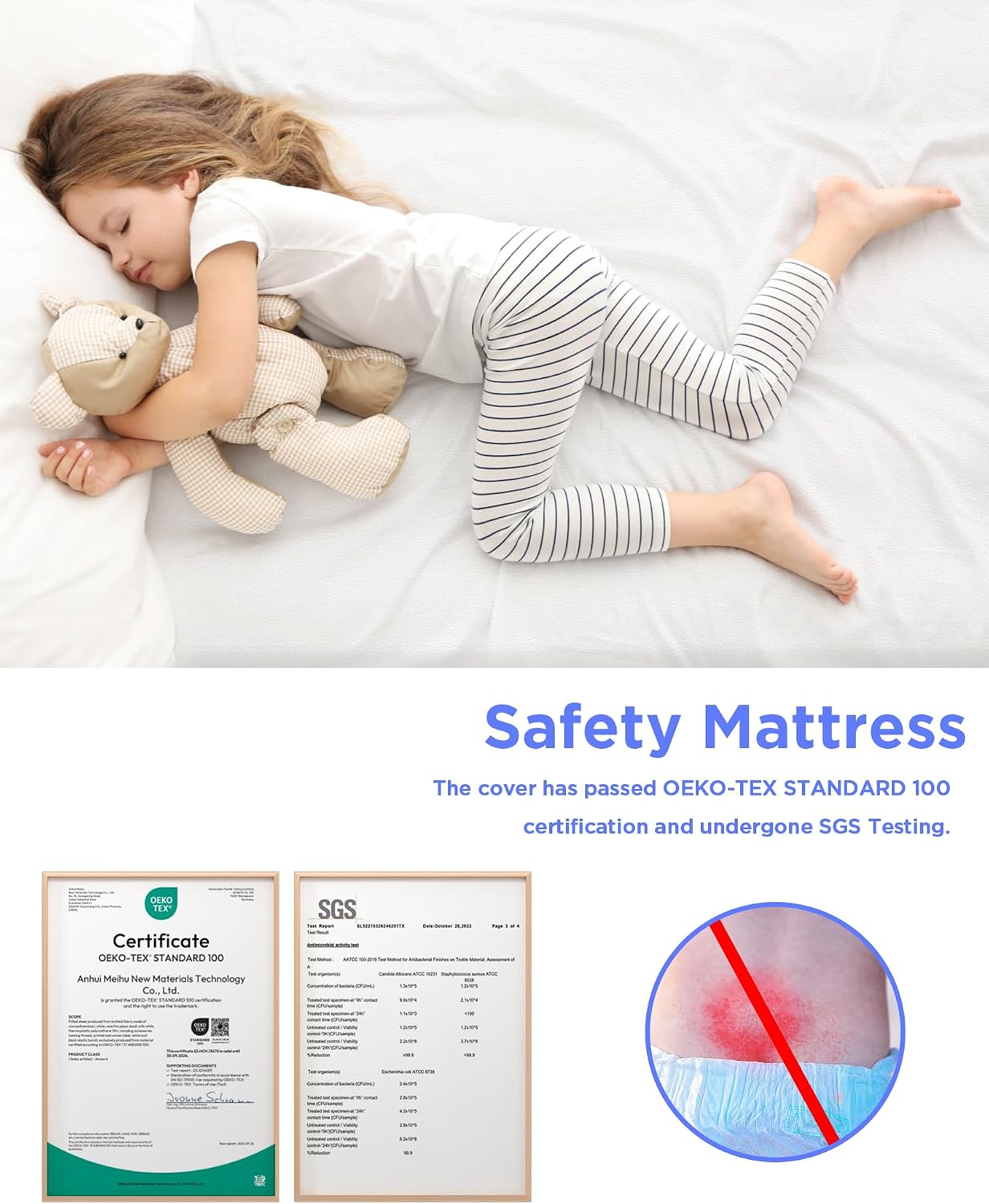 Thumbnail 6 de iMMDOKIN IMMA-04 Pack and Play Mattress, Waterproof Washable Cover