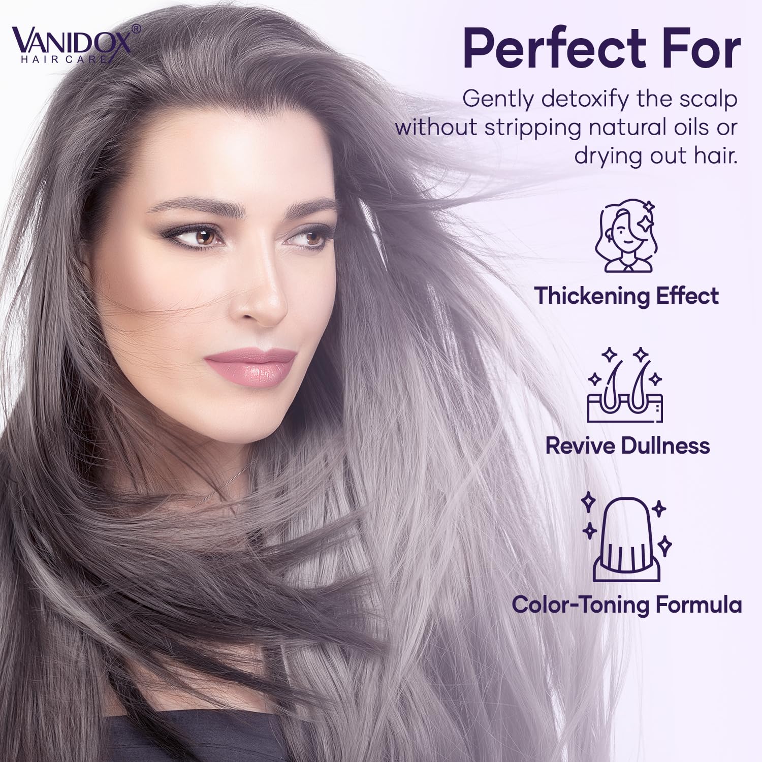 Detalle 1 de VANIDOX Purple Shampoo, 16 fl oz