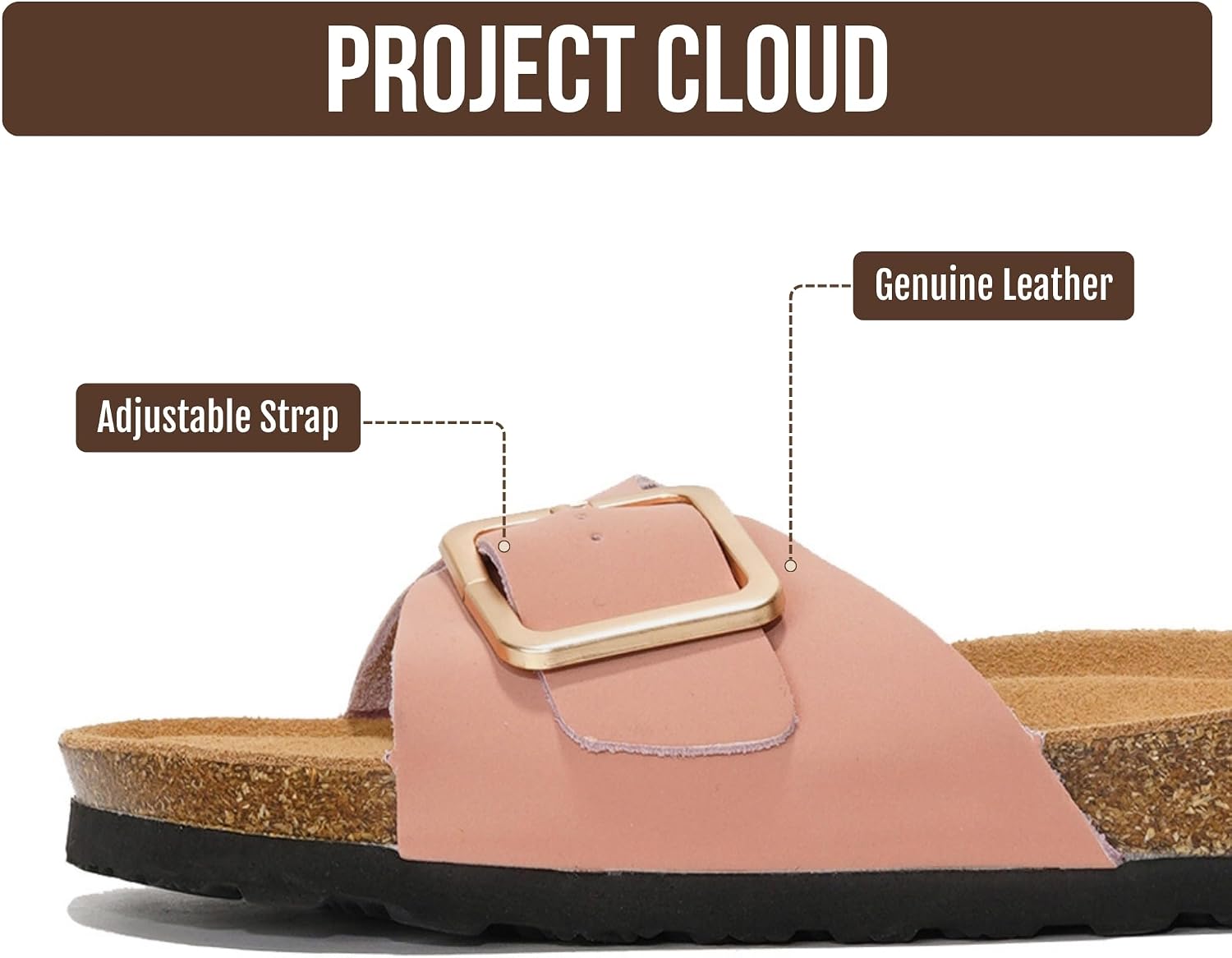 Detalle de Project Cloud Women's Leather Sandals