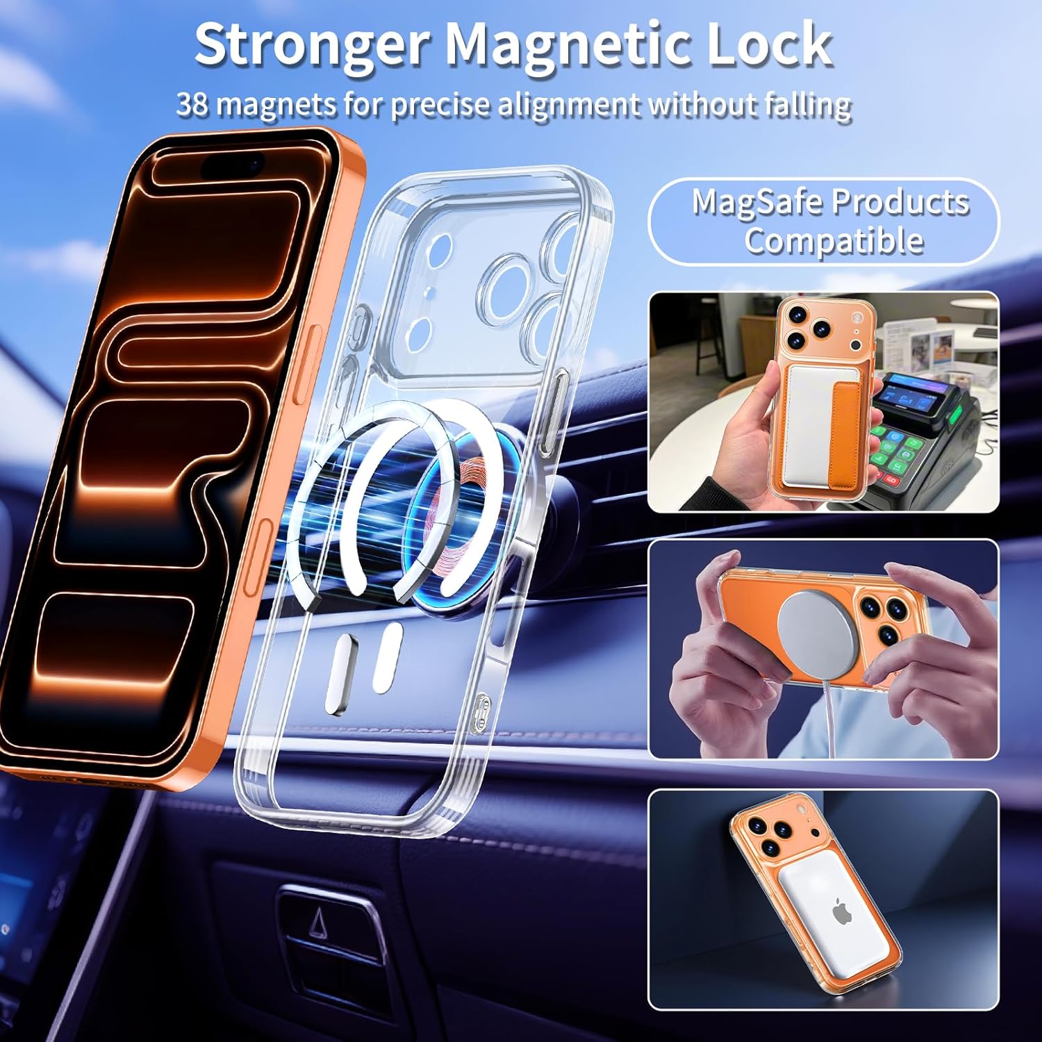 Detalle 2 de Yohii Funda Magnética iPhone 17 Pro 6,3"