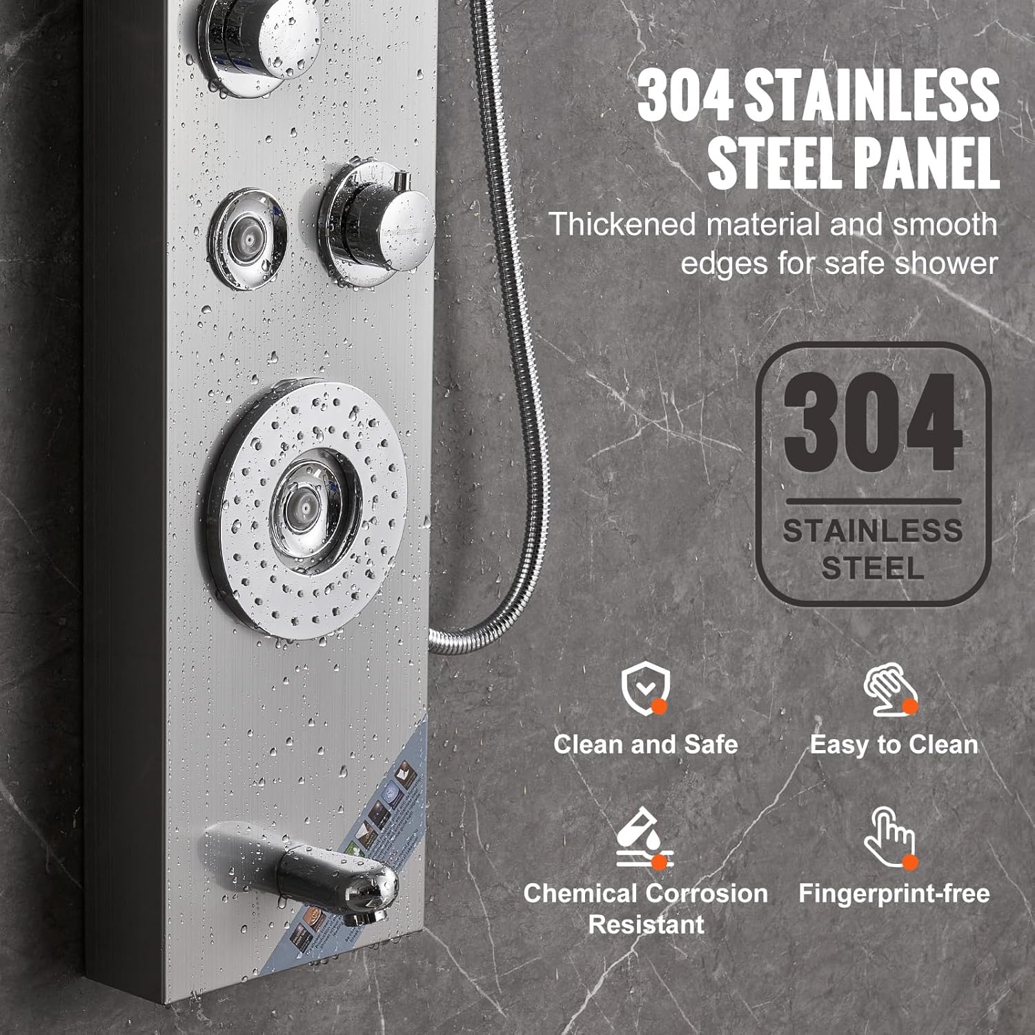 Thumbnail 5 de VEVOR Duschpaneelsystem mit 6 Duschmodi und LED-Display