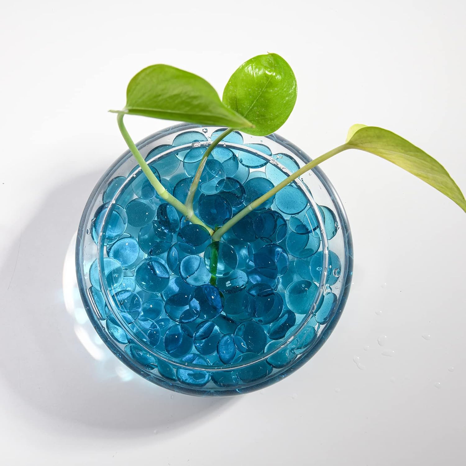 Thumbnail 2 de Hisredsun 290 Stück Meerblaue Glaskieselsteine (17–20 mm, 1,35 kg) für Vase, Blumentopf & Aquarium