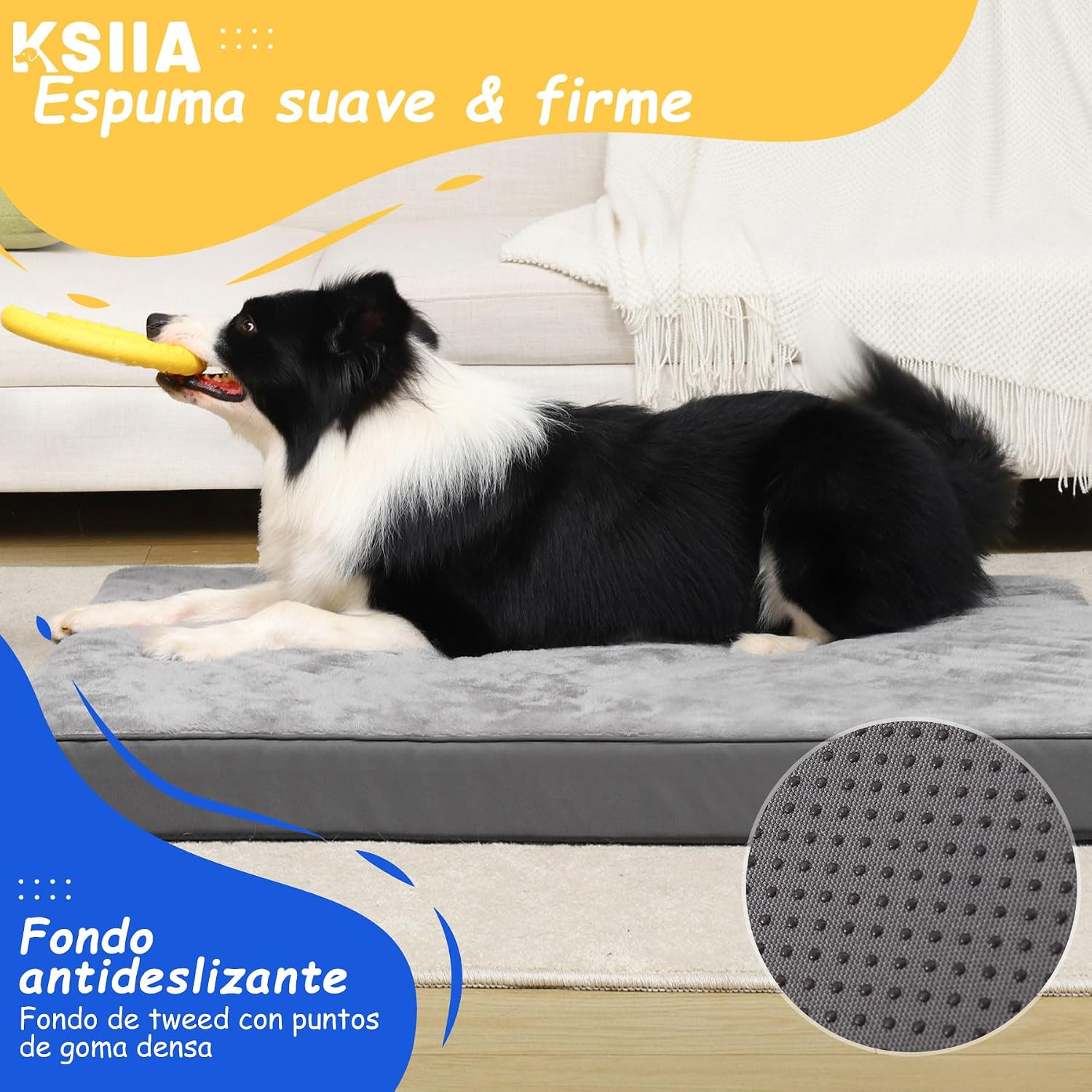 Thumbnail 3 de KSIIA Cama Ortopédica Extra Grande 105x70 para Perros