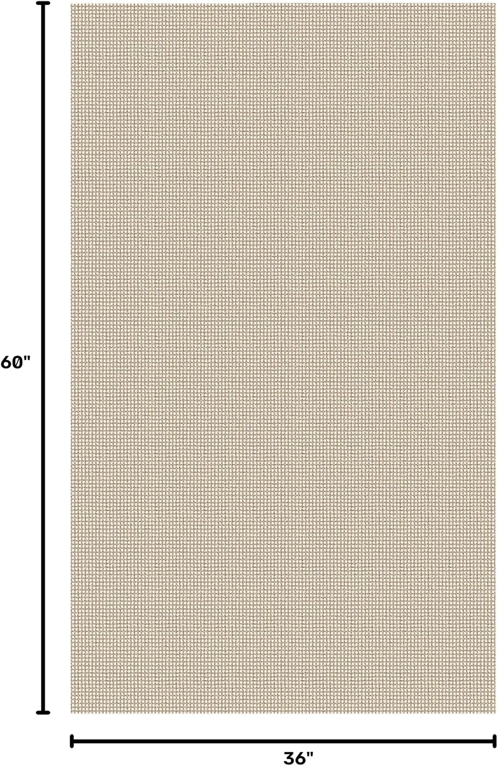 Thumbnail 1 de IOHOUZE Washable Area Rug 3x5 with Non-Slip Rubber Backing (Beige/Khaki)