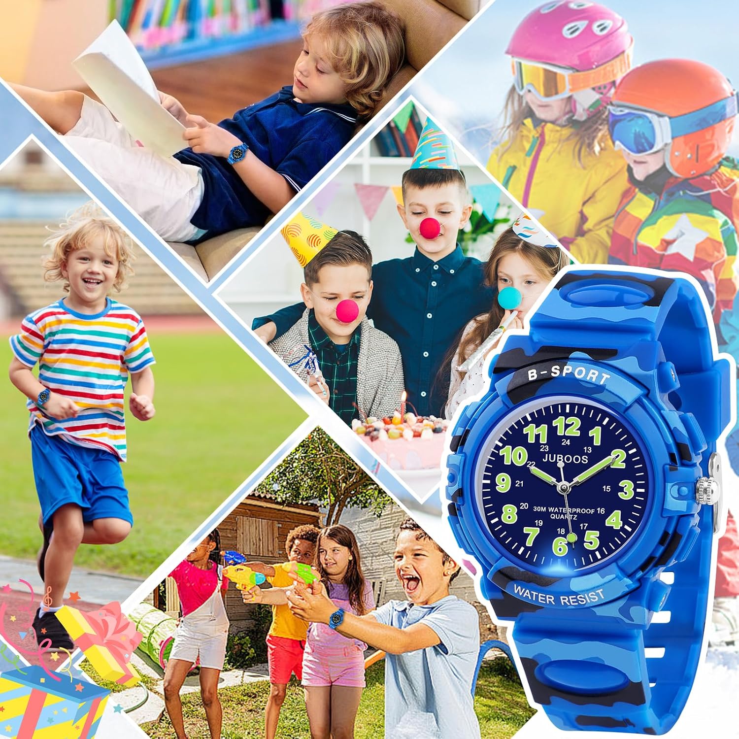 Thumbnail 5 de Juboos 7‑Farben Kinderuhr 20,5 cm