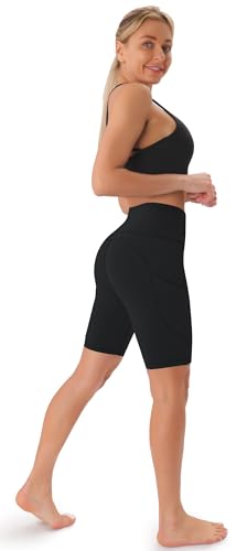 Thumbnail 5 de JOYSPELS Womens High Waist Cycling Shorts with Pockets – Black, XXL