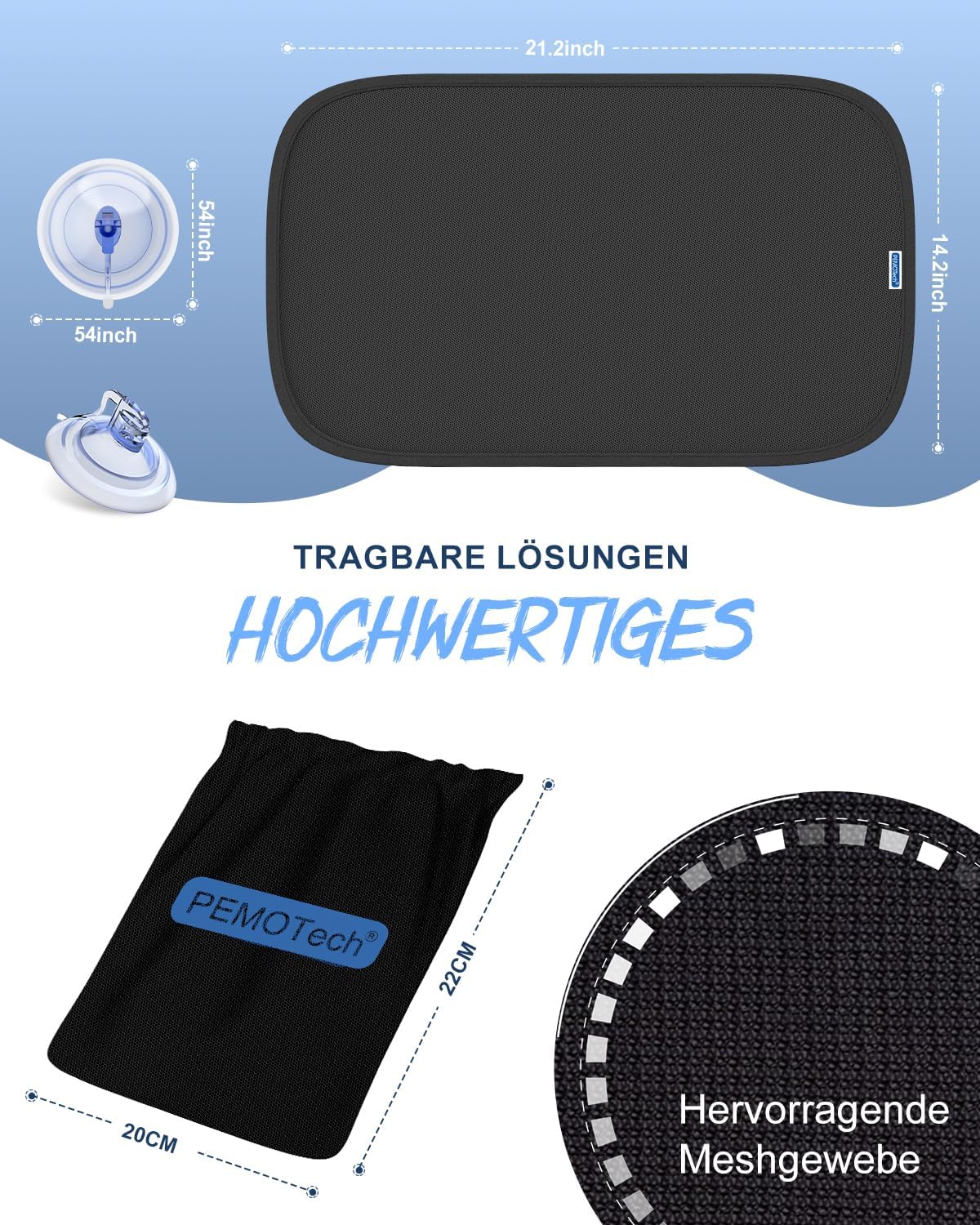 Thumbnail 4 de PEMOTech Sonnenschutz Auto Baby 55×36 cm