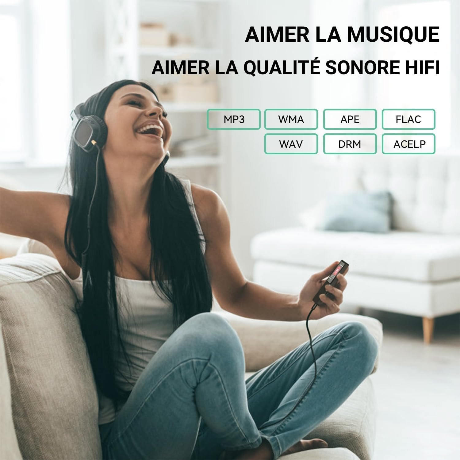 Thumbnail 2 de AGPTEK A02XT MP3-speler, 32 GB, Bluetooth 5.3 en lcd-scherm van 1,8 inch
