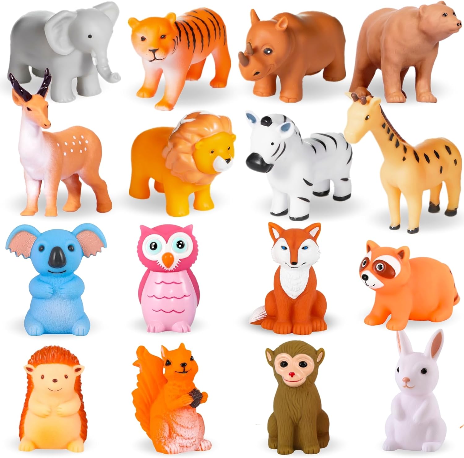 Detalle 1 de XY-WQ No-Hole Bath Toys, 16-Piece Set