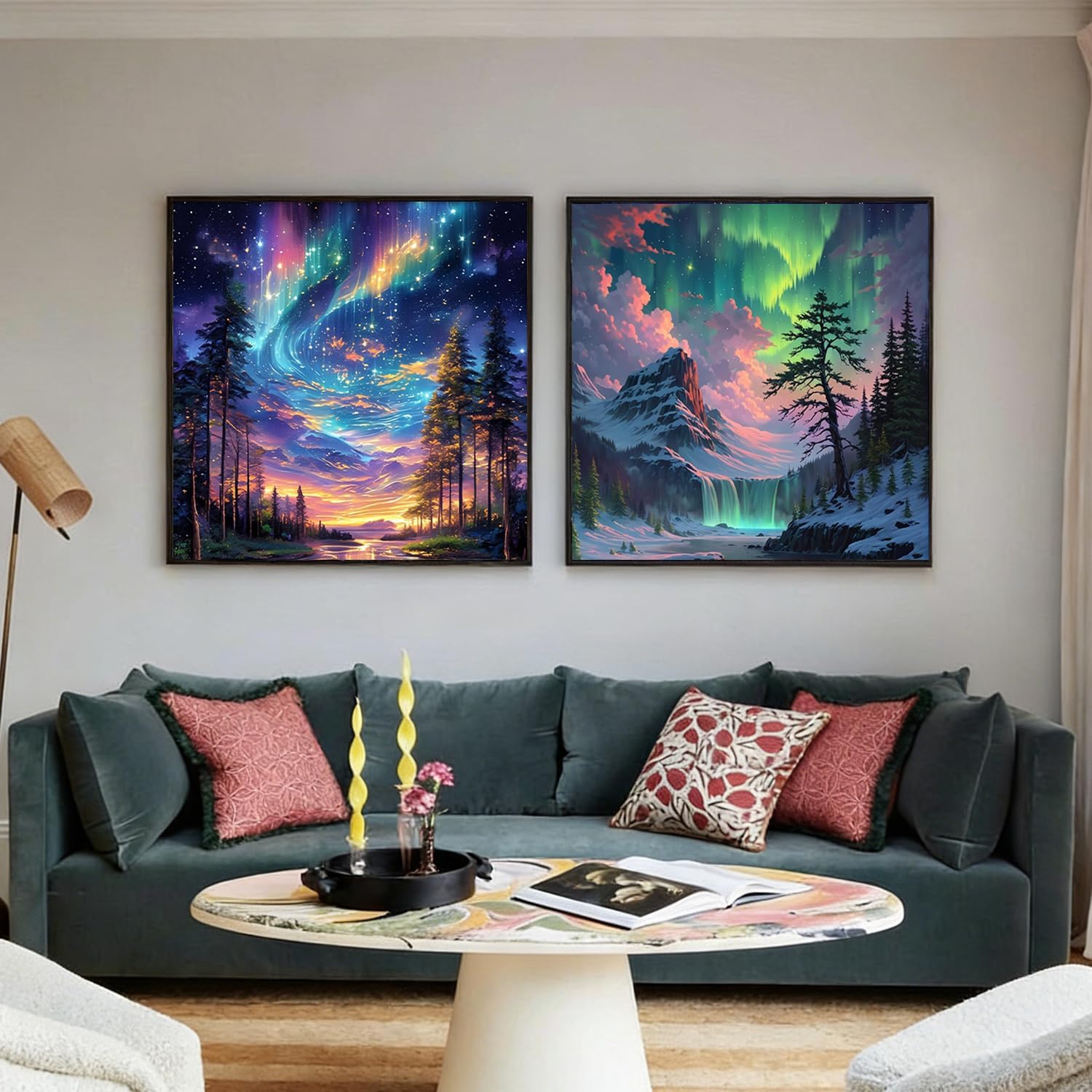 Thumbnail 3 de PHANTASYART 4 Pack Aurora Paint by Numbers for Adults