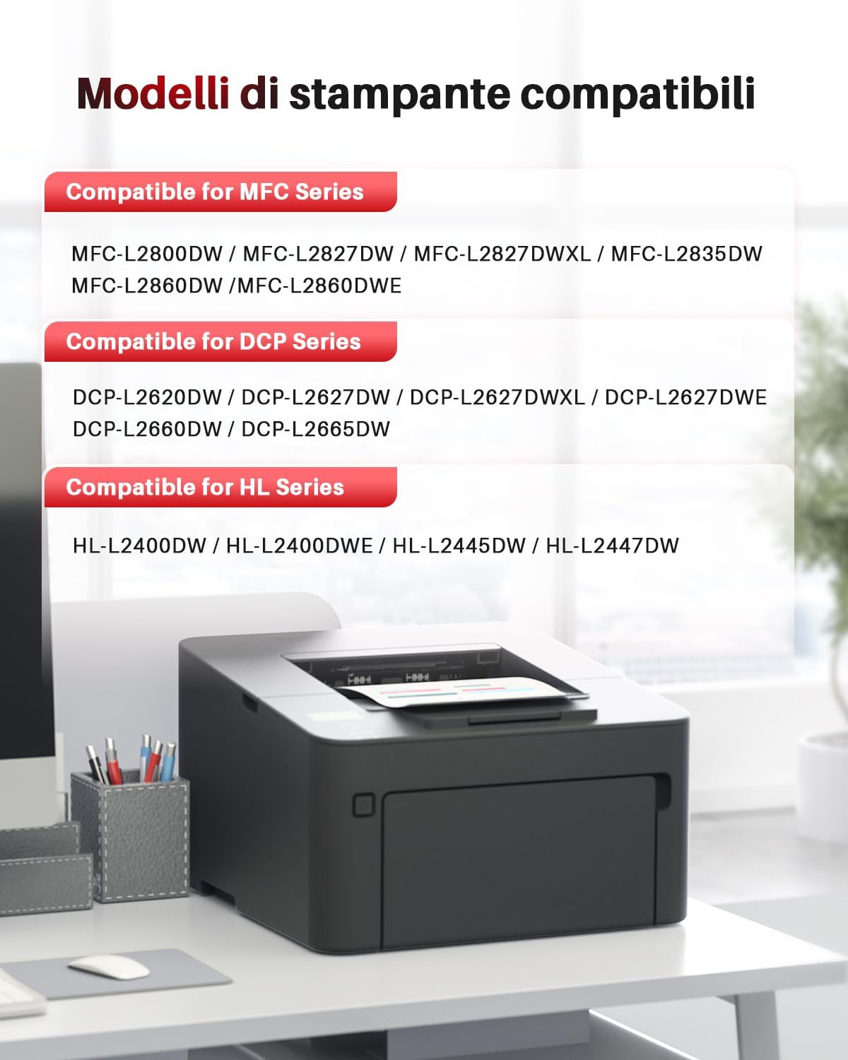Detalle 2 de Halloya TN2510 TN2510XL – Cartuccia toner nero compatibile per Brother (1200 pagine)