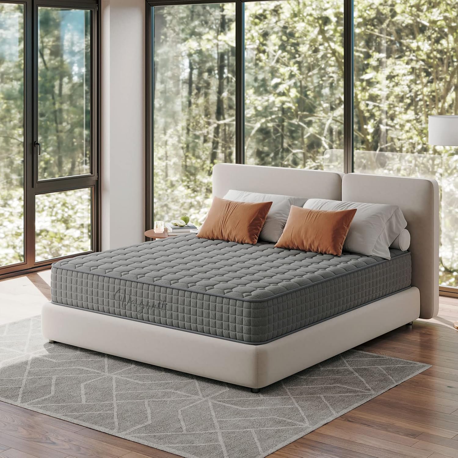 Thumbnail 1 de Vesgantti 4FT6 Double Mattress 10 Inch Hybrid – Breathable Memory Foam with Individually Pocketed Springs