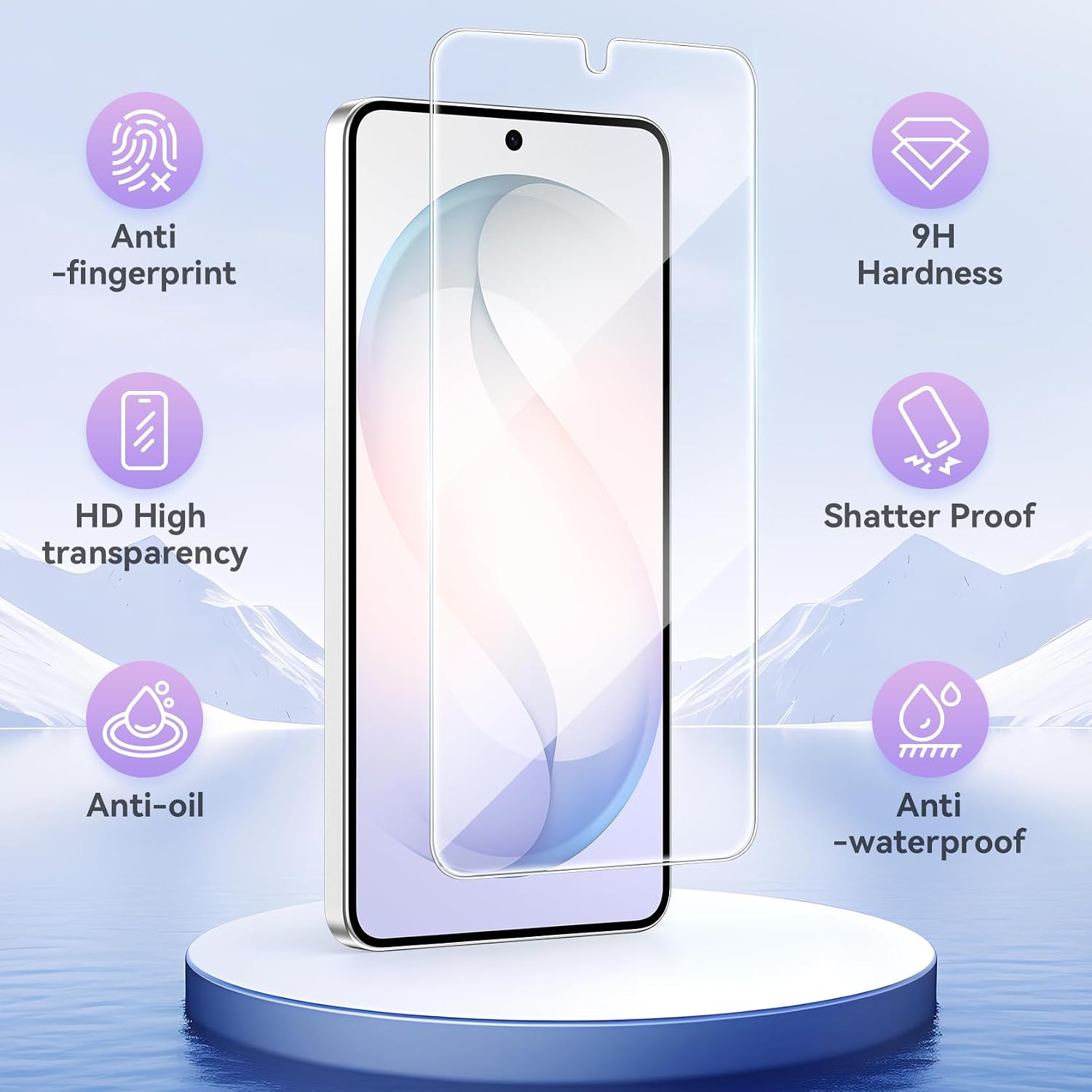 Detalle de Niphabe 3 Pack tempered glass S26 5G