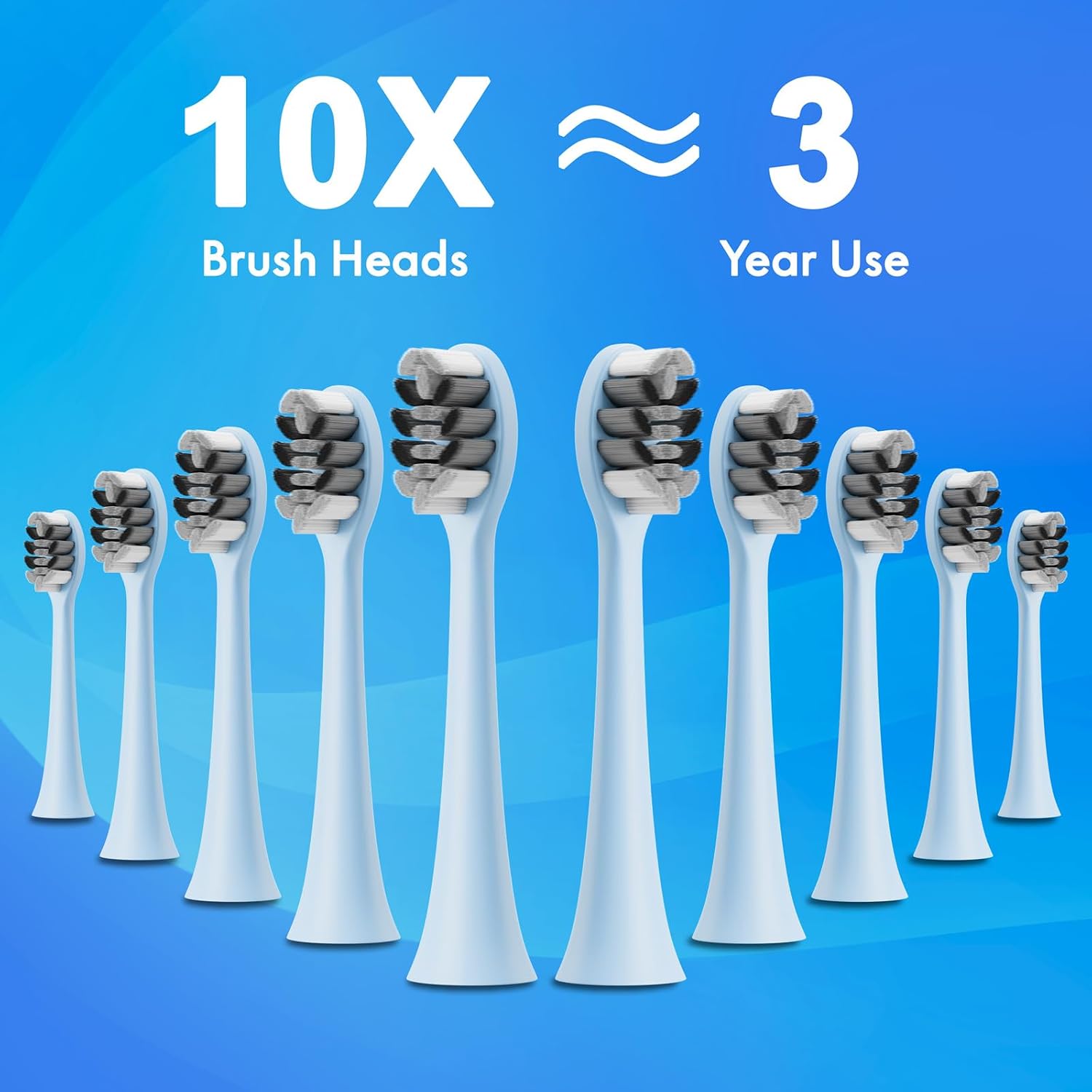 Detalle 2 de Kuicur Sonic Electric Toothbrush for Adults and Kids with 10 Brush Heads, 5 Modes, and 90-Day Battery