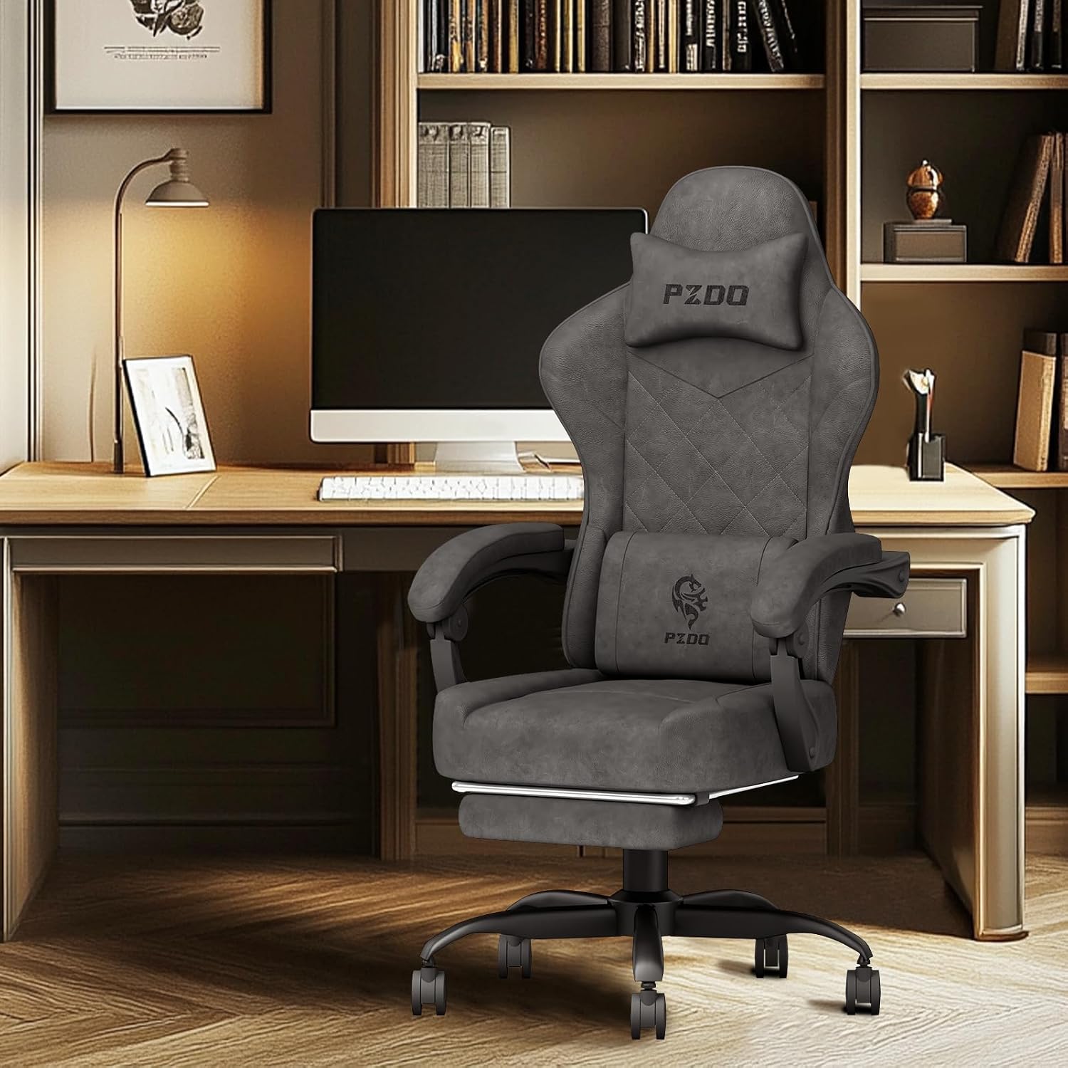Detalle 2 de PZDO gaming chair 350LBS footrest
