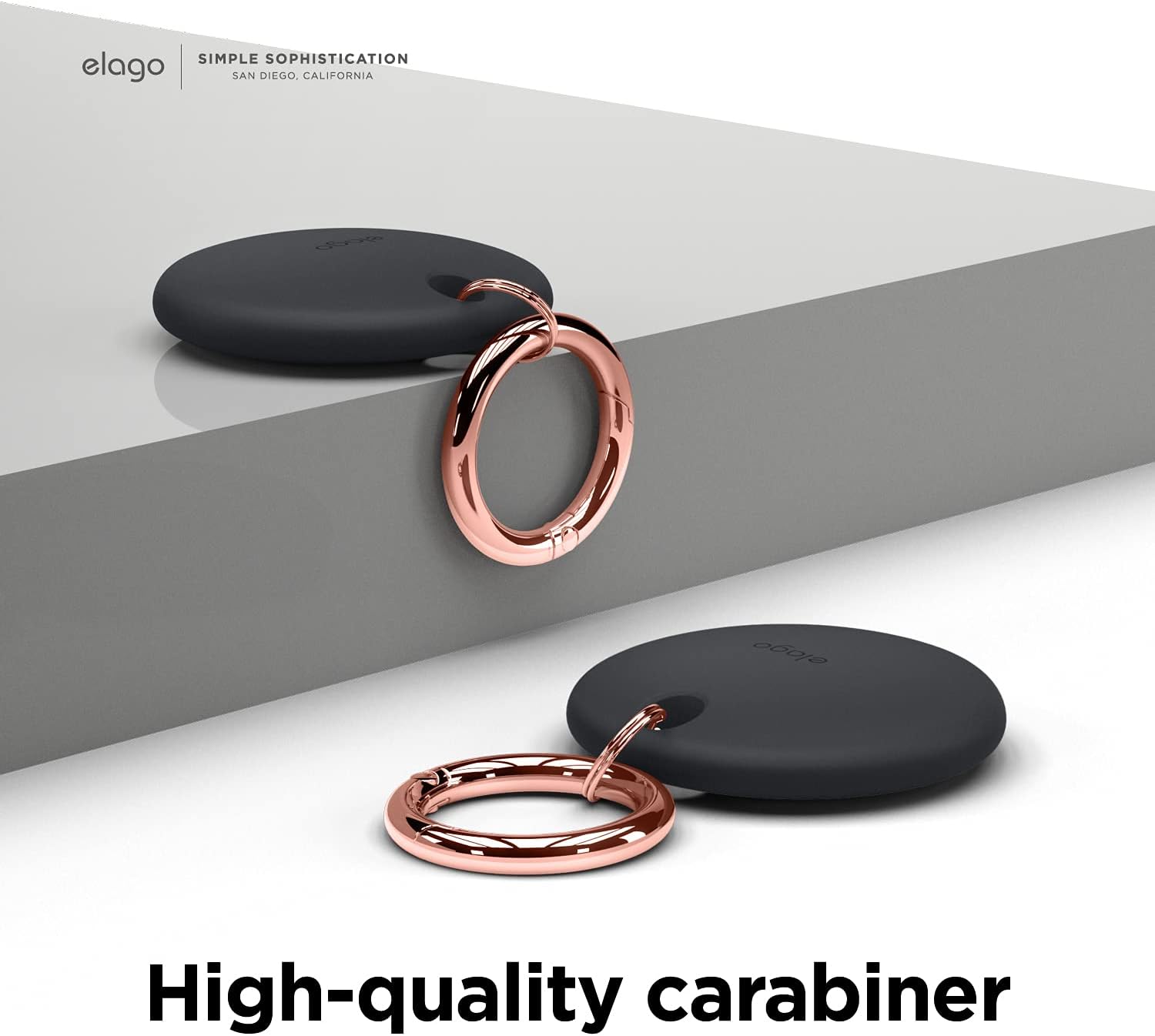 Thumbnail 6 de elago Étui de protection porte-clés pour AirTag (2e génération & 1re génération) en silicone noir