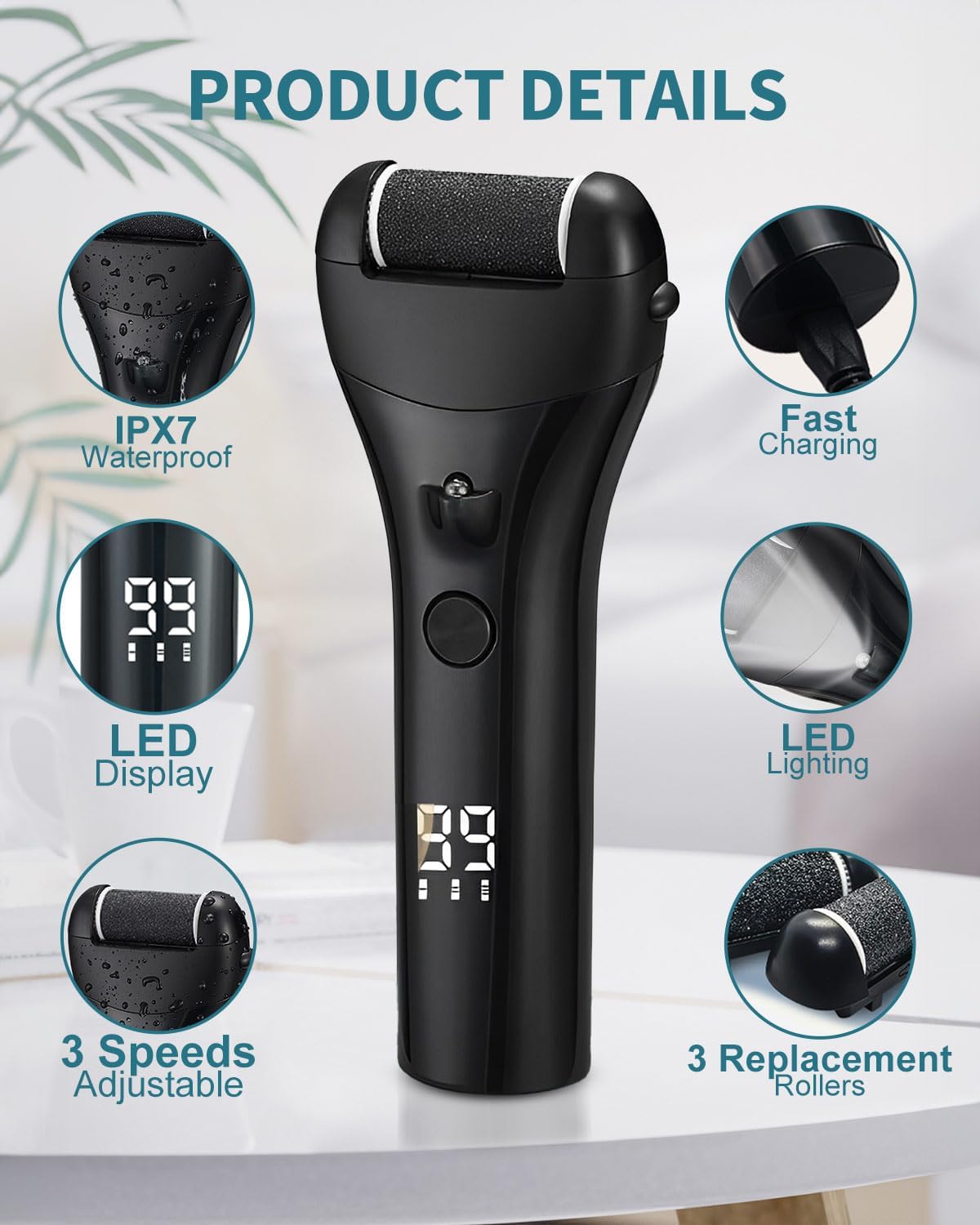 Thumbnail 2 de 15 in 1 Electric Foot File for Hard Skin